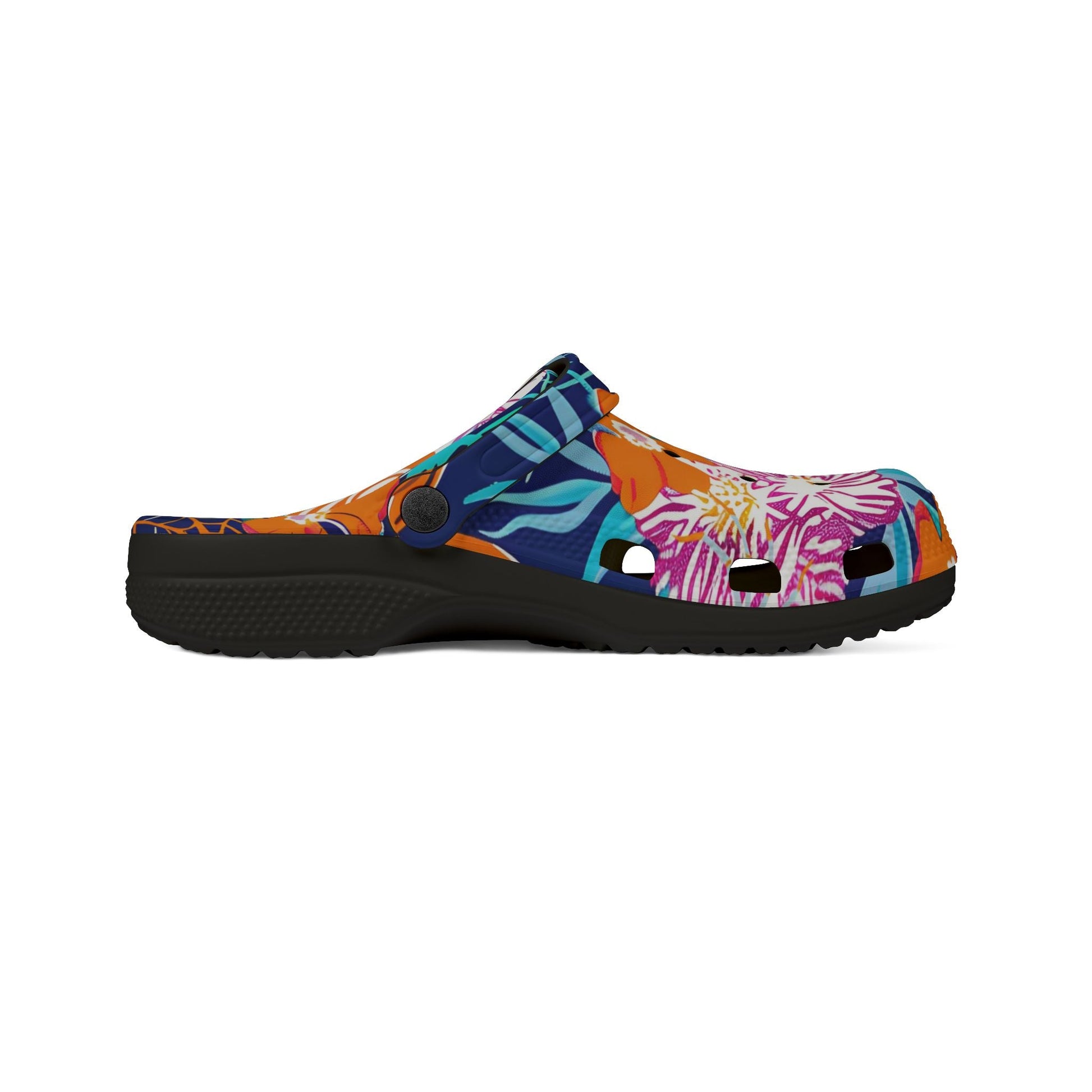 Vibrant Floral Skull EVA Foam Clogs, Artsulli - Art is Long, Life is Short, Shoes, , , , , , , 