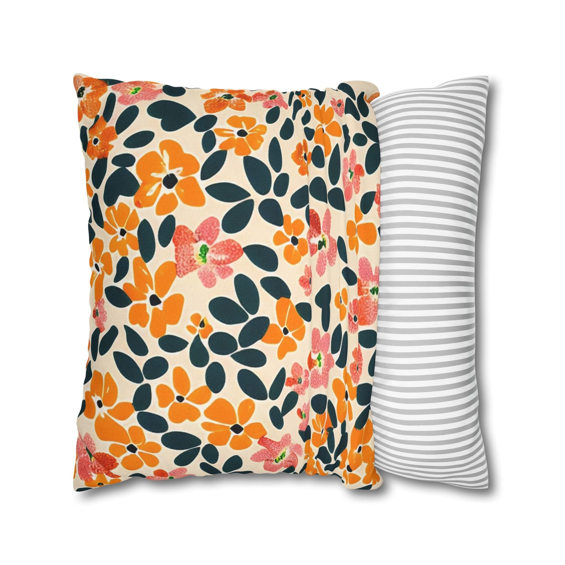 Vibrant Floral Throw Pillow, Artsulli - Art is Long, Life is Short, Home Decor, , , , , , , 