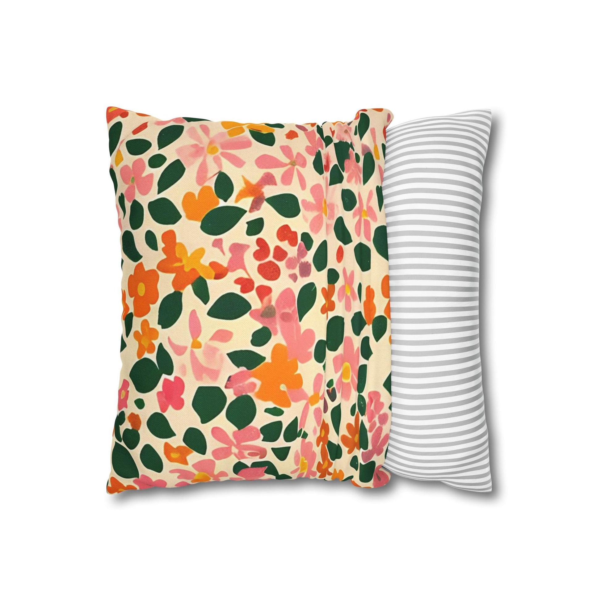 Vibrant Floral Throw Pillow, Artsulli - Art is Long, Life is Short, Home Decor, , , , , , , 