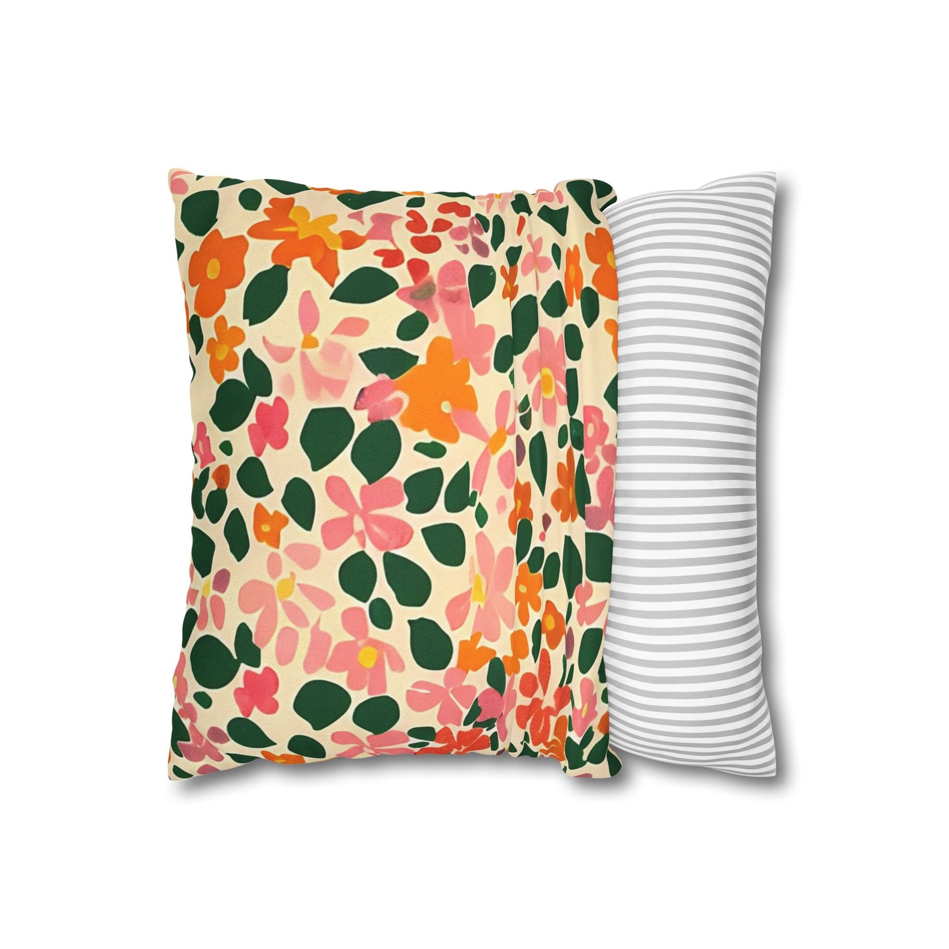 Vibrant Floral Throw Pillow, Artsulli - Art is Long, Life is Short, Home Decor, , , , , , , 