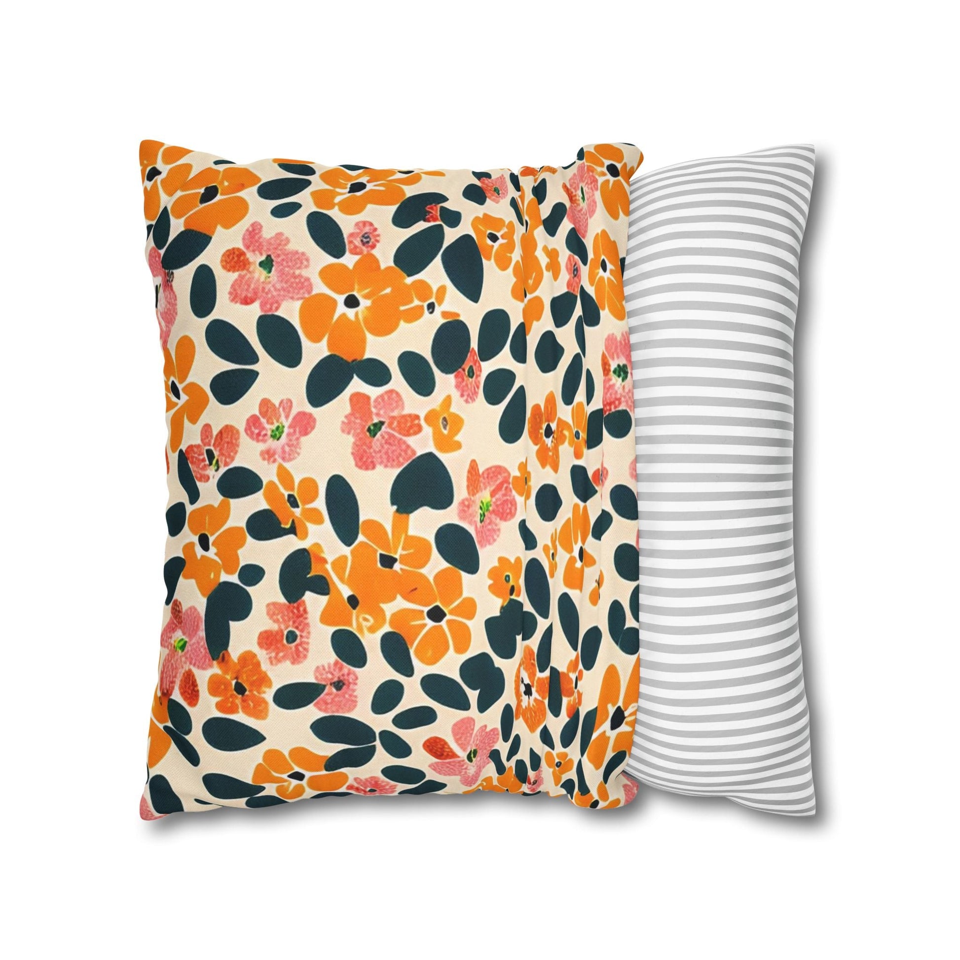 Vibrant Floral Throw Pillow, Artsulli - Art is Long, Life is Short, Home Decor, , , , , , , 