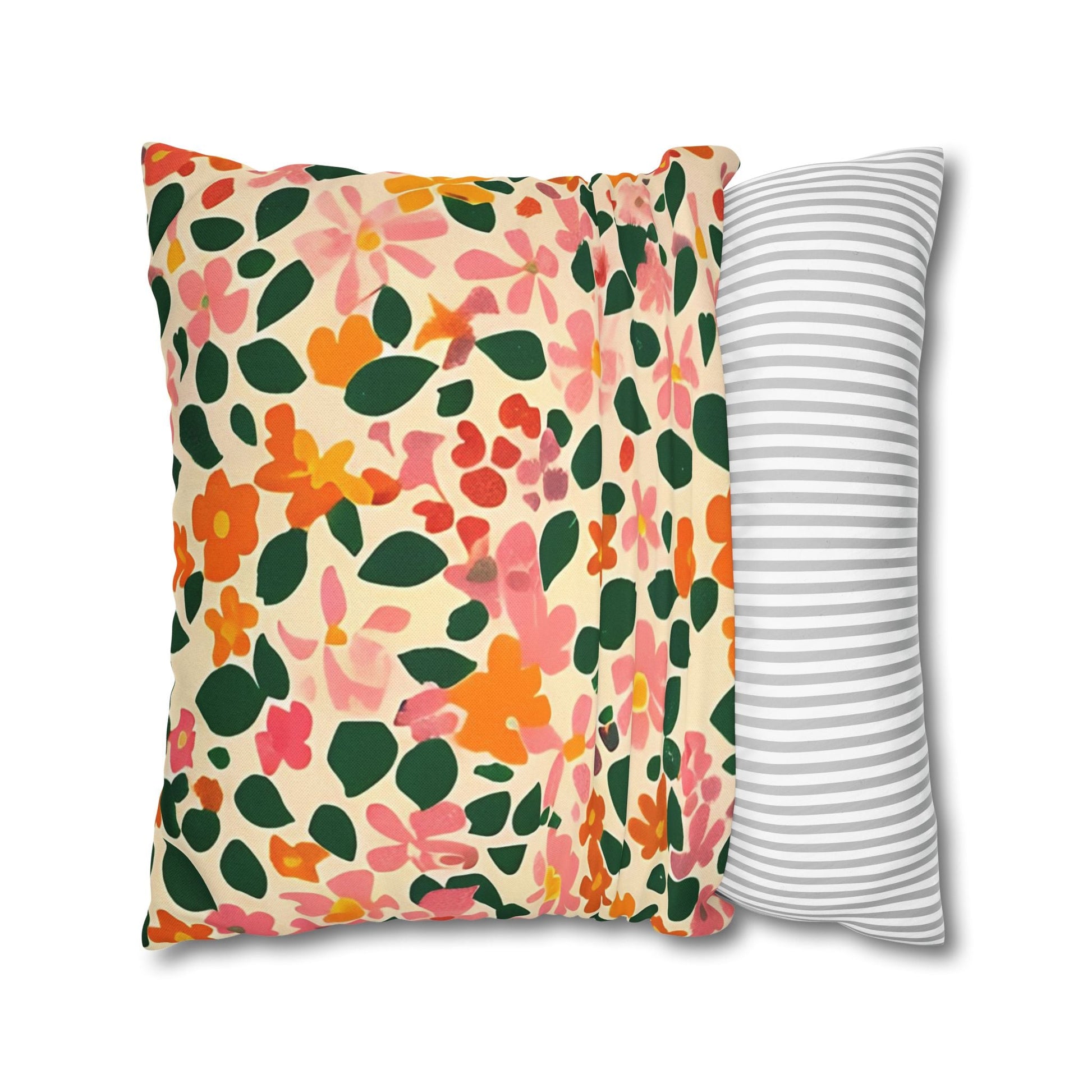 Vibrant Floral Throw Pillow, Artsulli - Art is Long, Life is Short, Home Decor, , , , , , , 