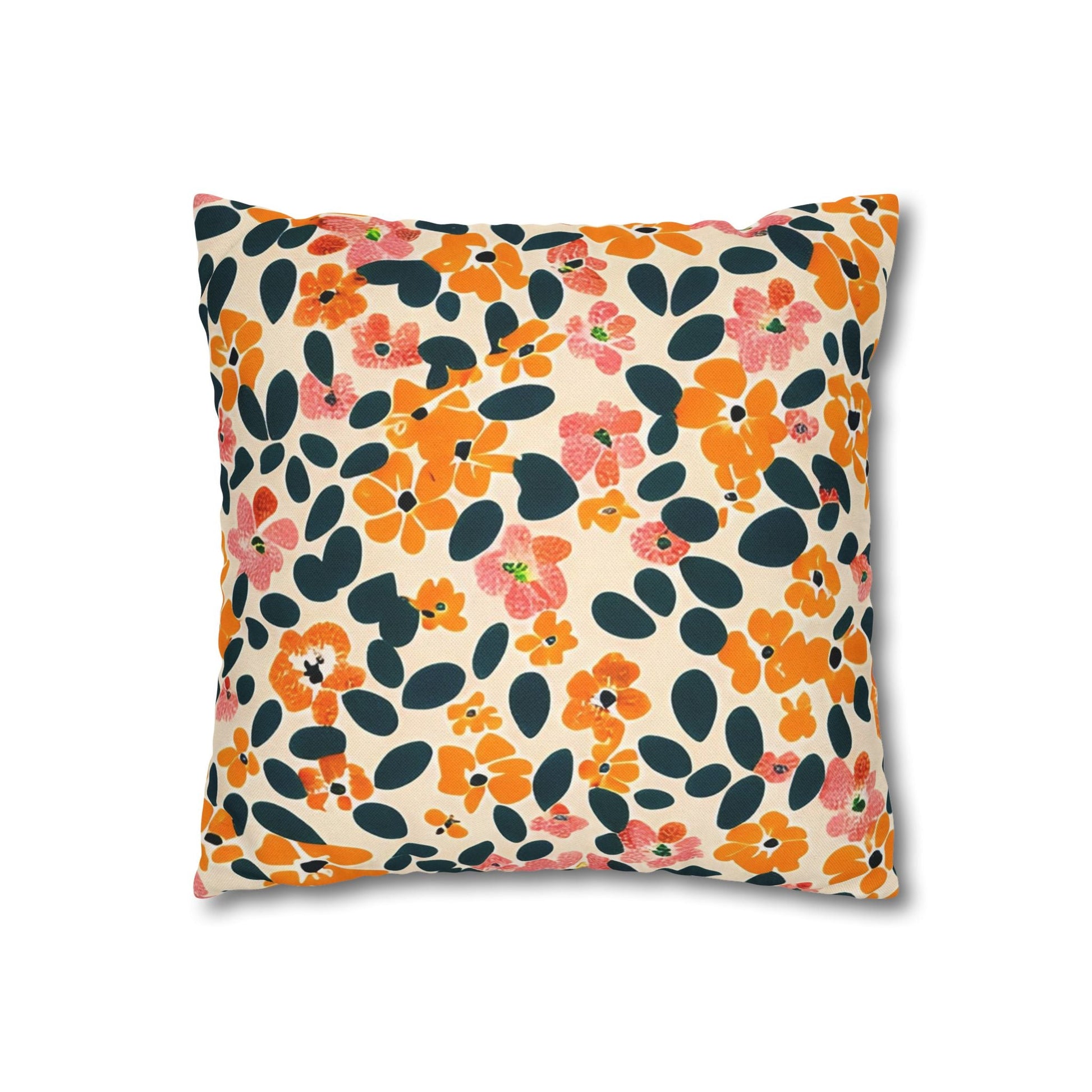 Vibrant Floral Throw Pillow, Artsulli - Art is Long, Life is Short, Home Decor, , , , , , , 