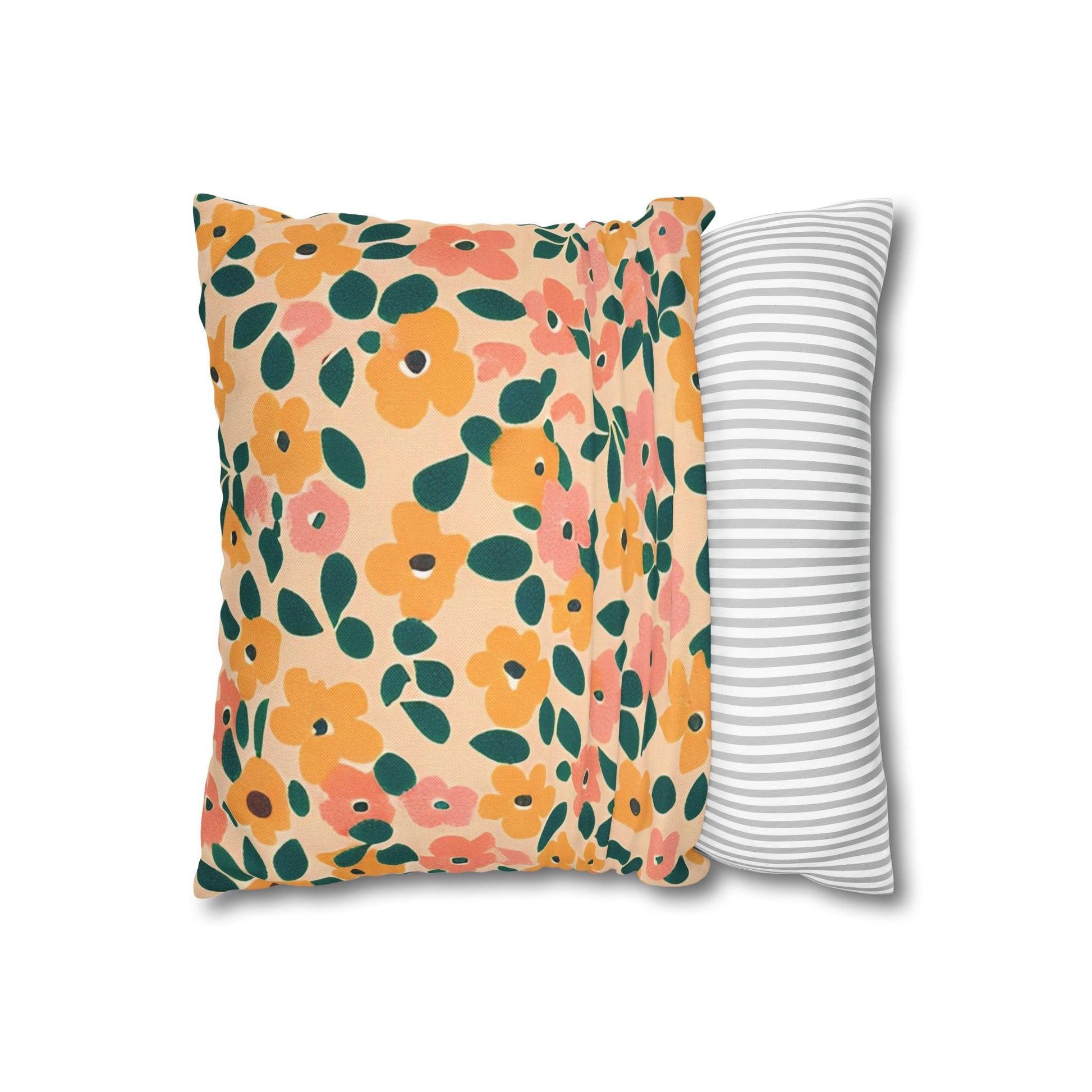 Vibrant Floral Throw Pillow, Artsulli - Art is Long, Life is Short, Home Decor, , , , , , , 