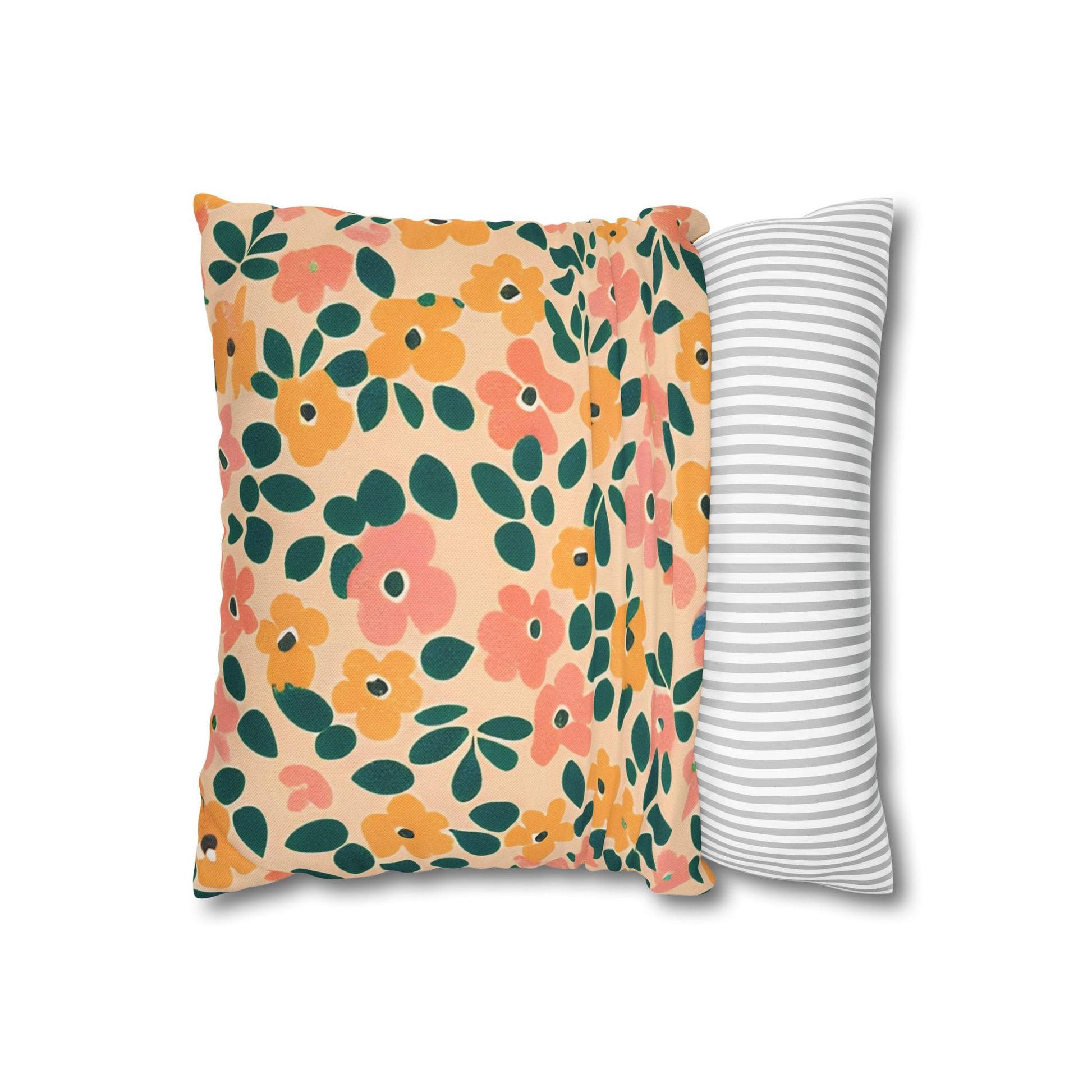 Vibrant Floral Throw Pillow, Artsulli - Art is Long, Life is Short, Home Decor, , , , , , , 