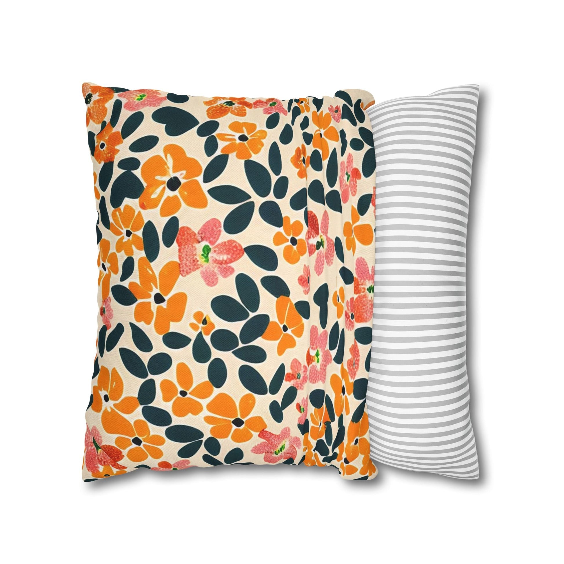 Vibrant Floral Throw Pillow, Artsulli - Art is Long, Life is Short, Home Decor, , , , , , , 