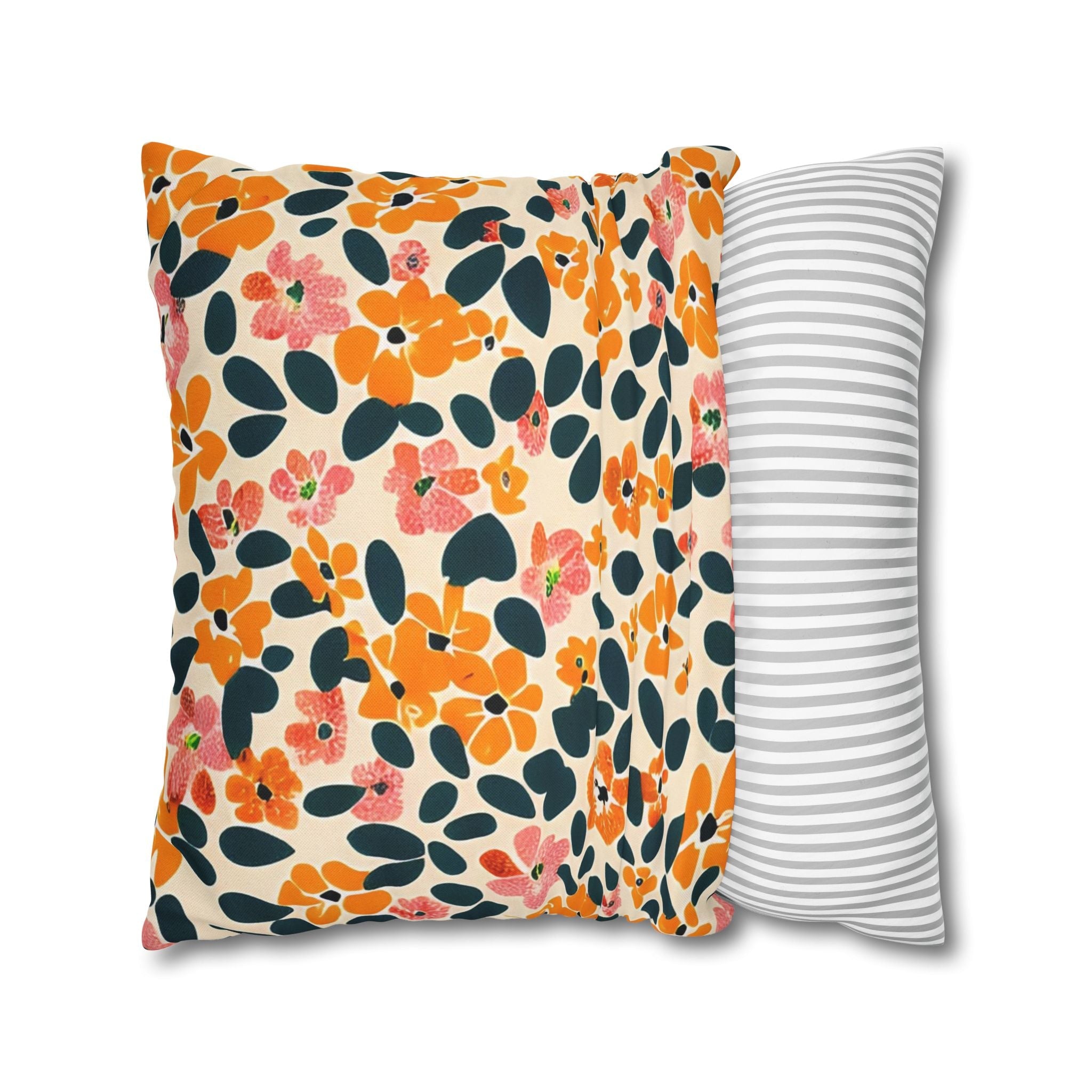 Vibrant Floral Throw Pillow, Artsulli - Art is Long, Life is Short, Home Decor, , , , , , , 