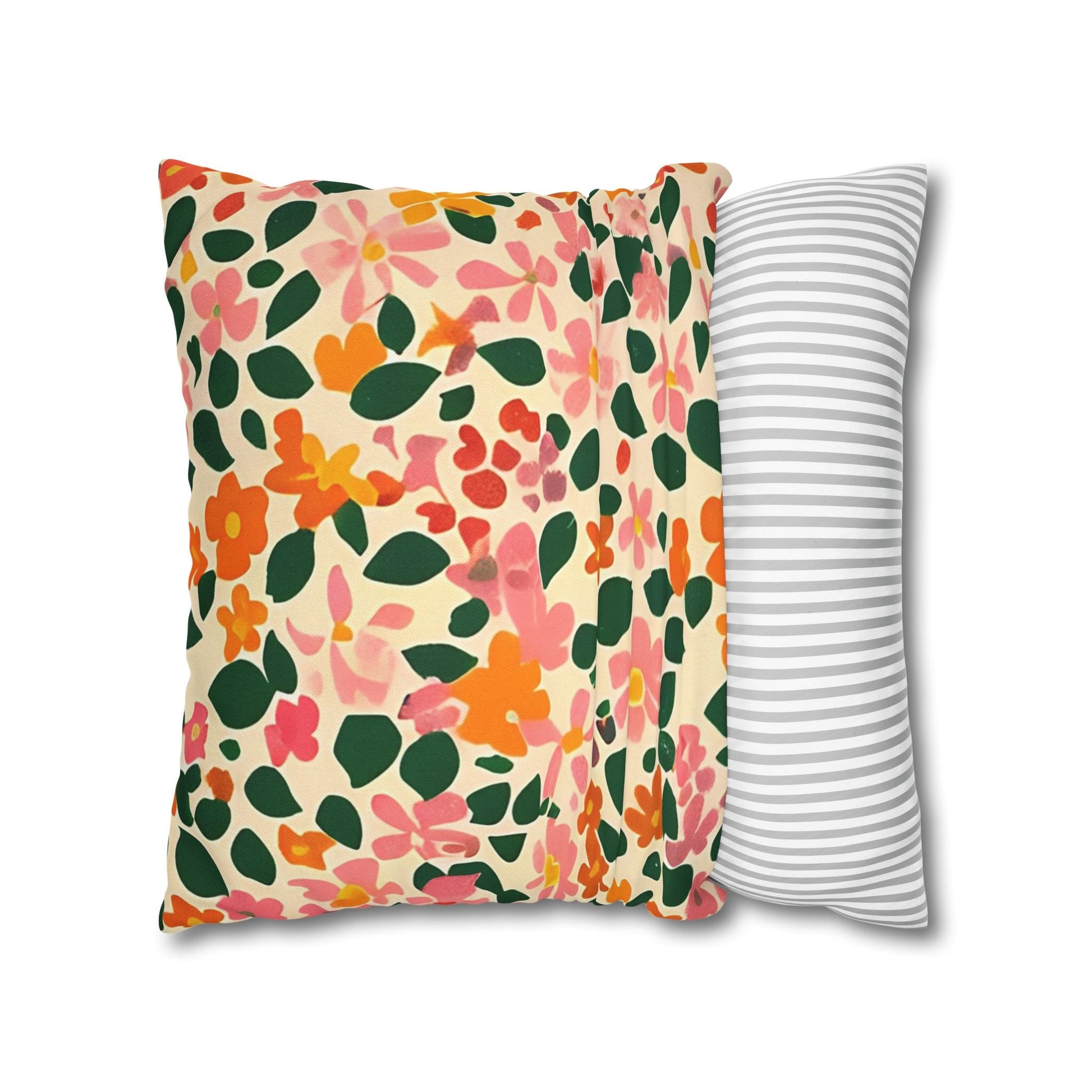 Vibrant Floral Throw Pillow, Artsulli - Art is Long, Life is Short, Home Decor, , , , , , , 