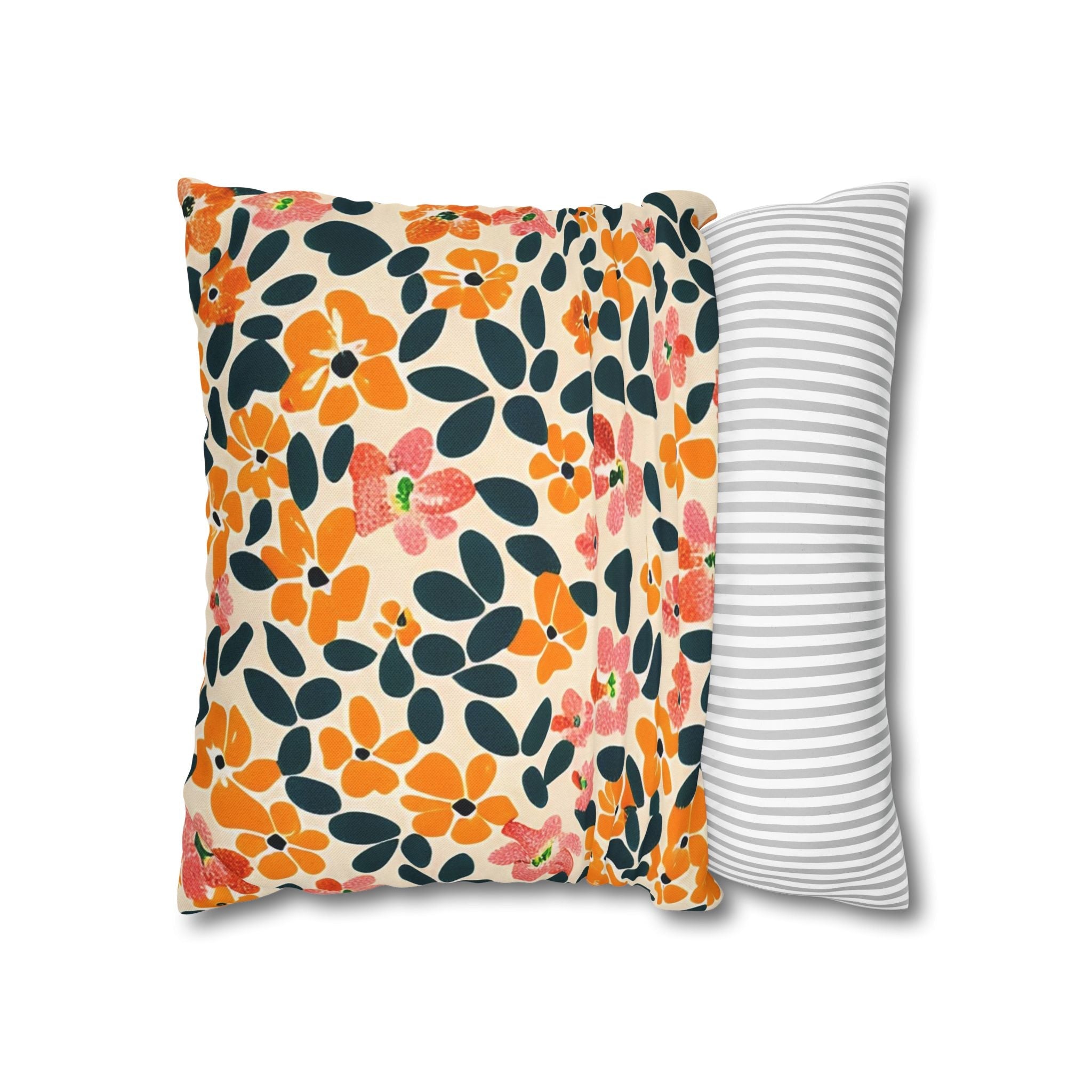 Vibrant Floral Throw Pillow, Artsulli - Art is Long, Life is Short, Home Decor, , , , , , , 