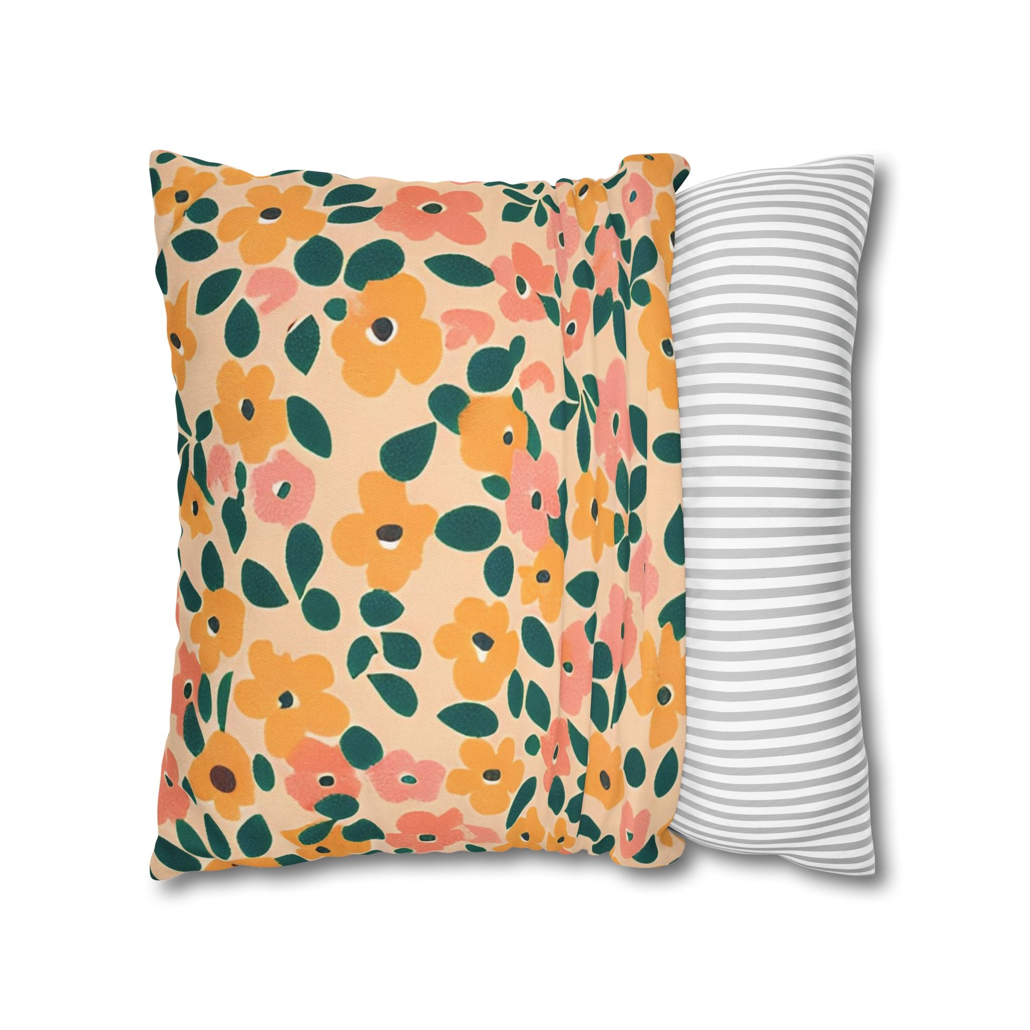 Vibrant Floral Throw Pillow, Artsulli - Art is Long, Life is Short, Home Decor, , , , , , , 