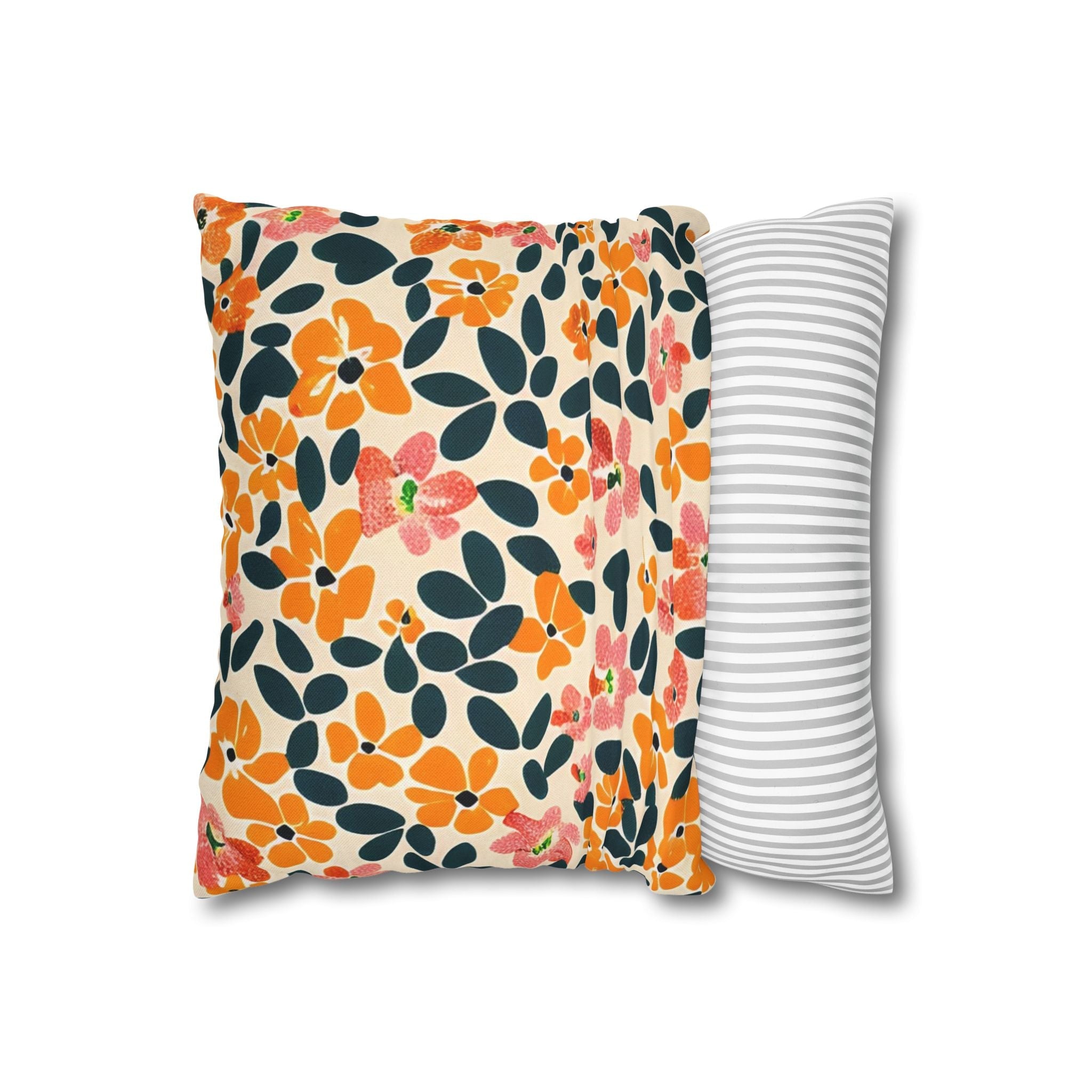 Vibrant Floral Throw Pillow, Artsulli - Art is Long, Life is Short, Home Decor, , , , , , , 