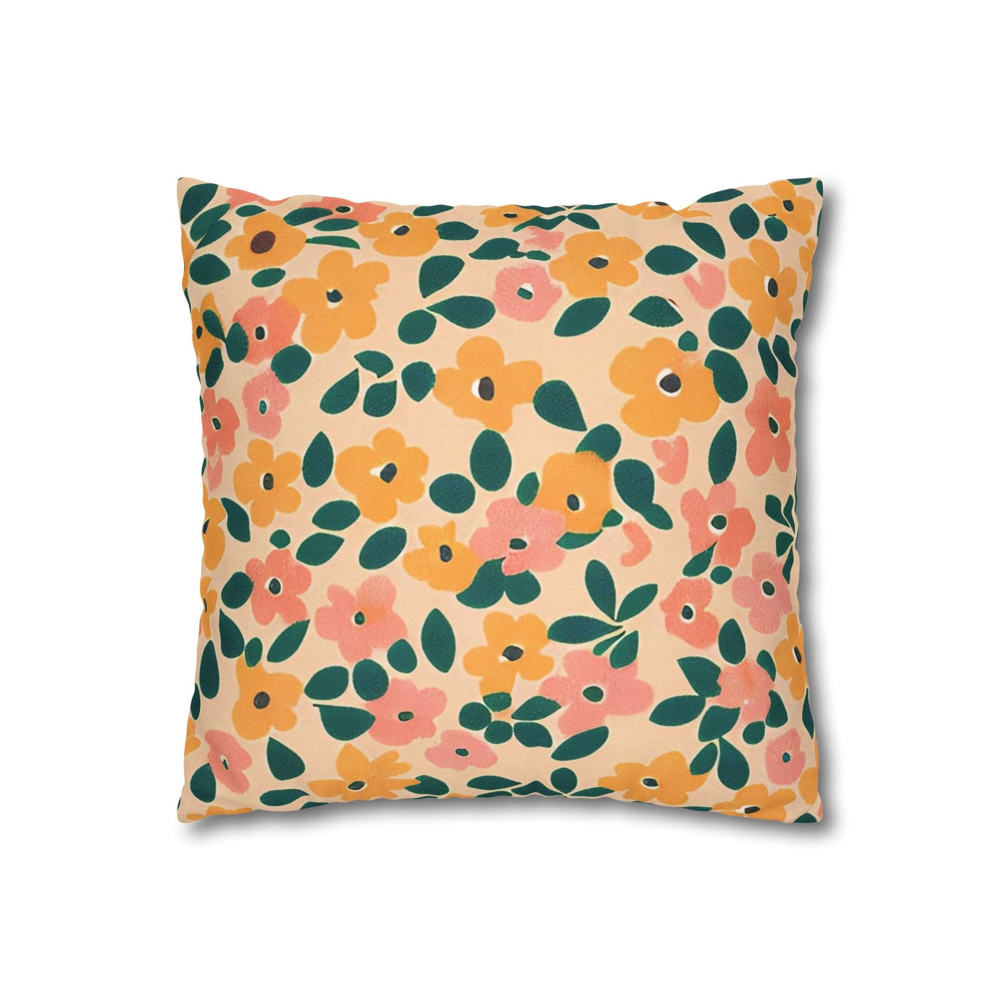 Vibrant Floral Throw Pillow, Artsulli - Art is Long, Life is Short, Home Decor, , , , , , , 