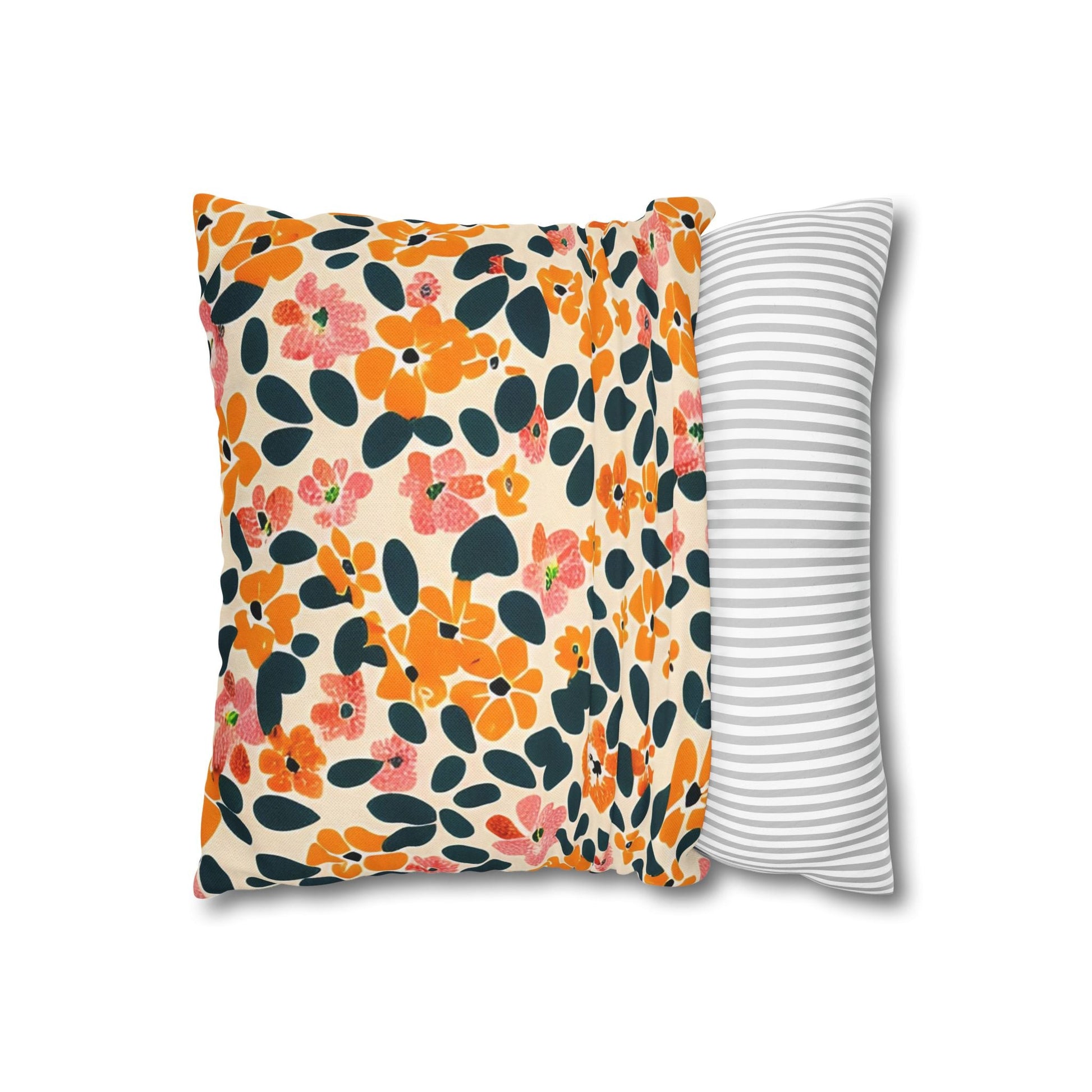 Vibrant Floral Throw Pillow, Artsulli - Art is Long, Life is Short, Home Decor, , , , , , , 