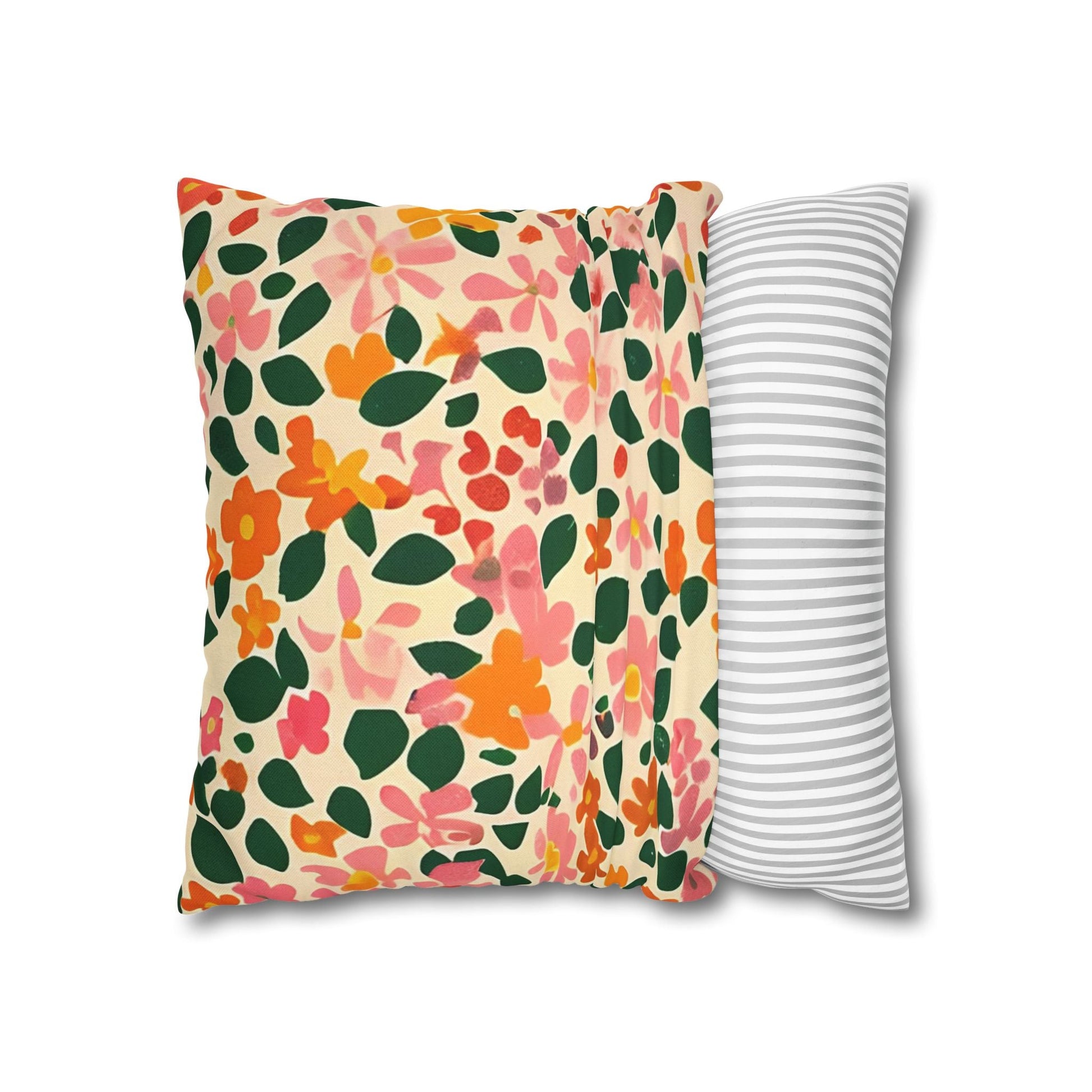 Vibrant Floral Throw Pillow, Artsulli - Art is Long, Life is Short, Home Decor, , , , , , , 