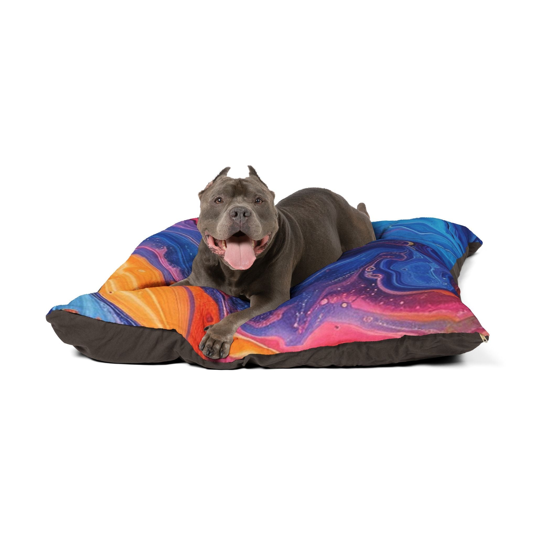Printify Vibrant Fluid Art Pet Bed 2025