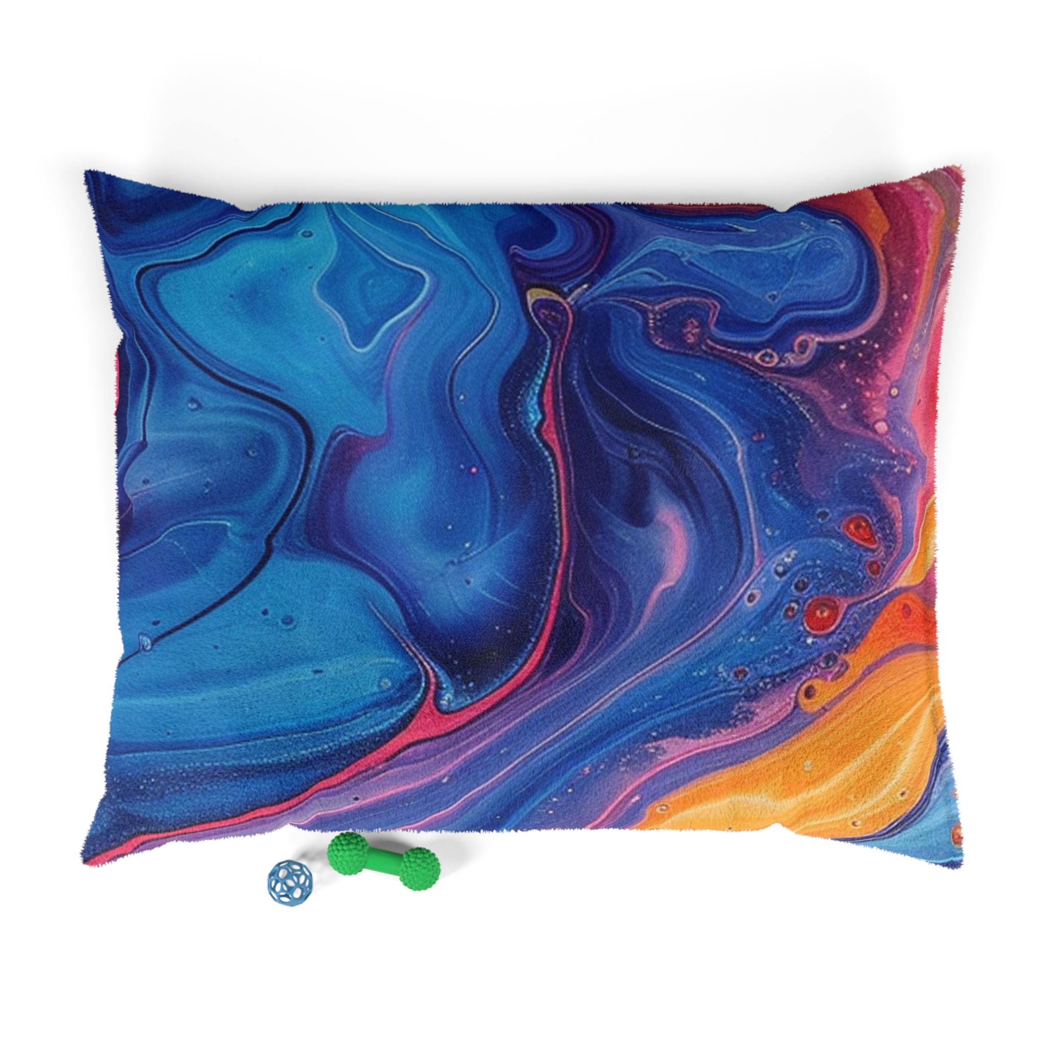 Printify Vibrant Fluid Art Pet Bed 2025