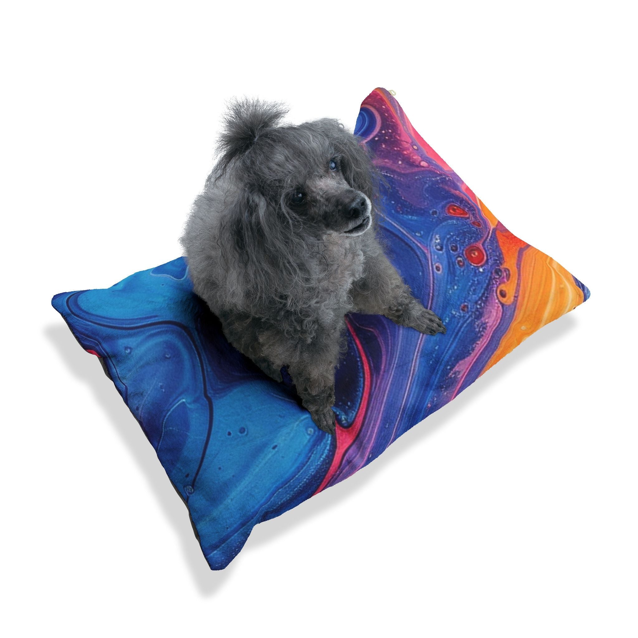 Printify Vibrant Fluid Art Pet Bed 2025