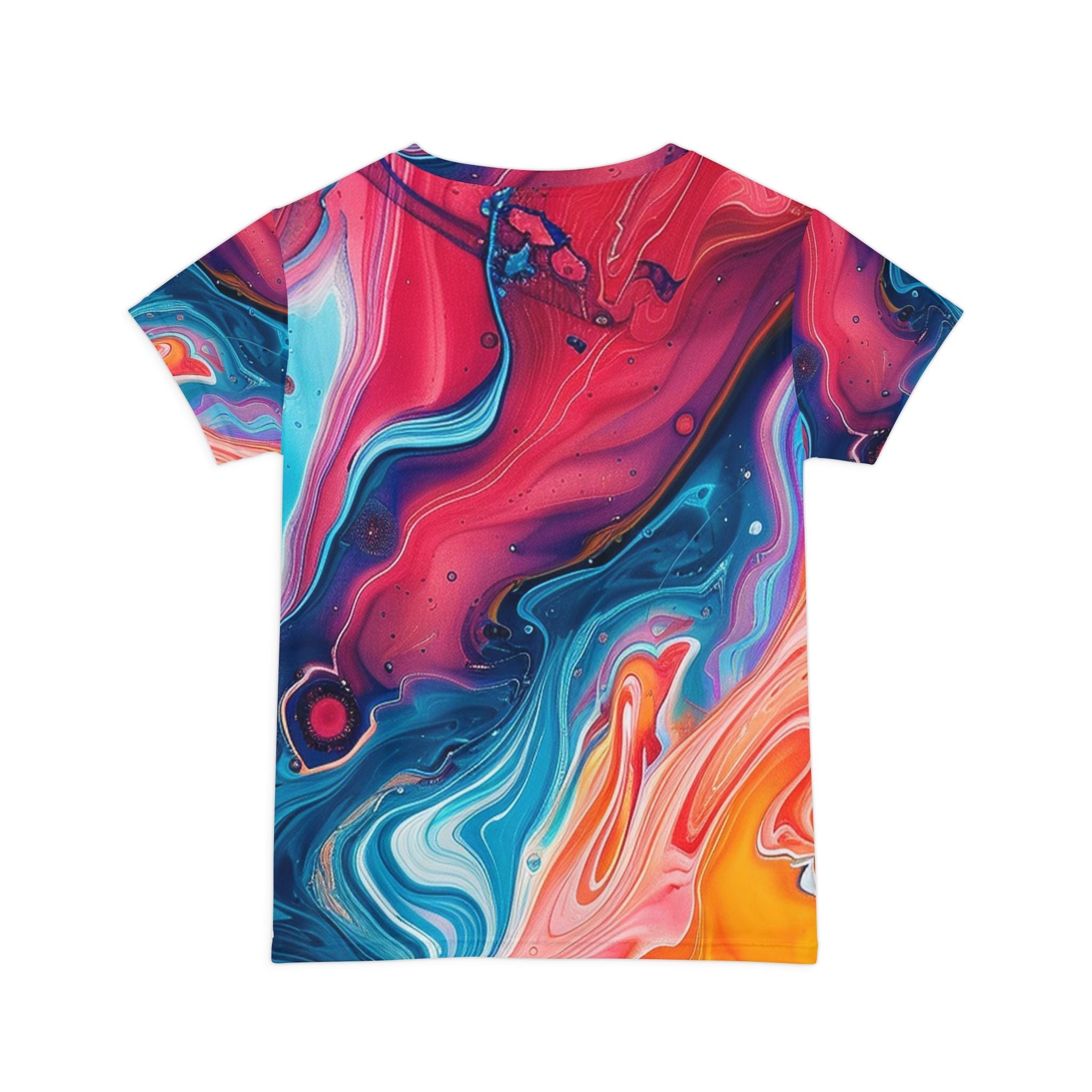 Vibrant Fluid Art T-Shirt, Artsulli - Art is Long, Life is Short, All Over Prints, , , , , , , 