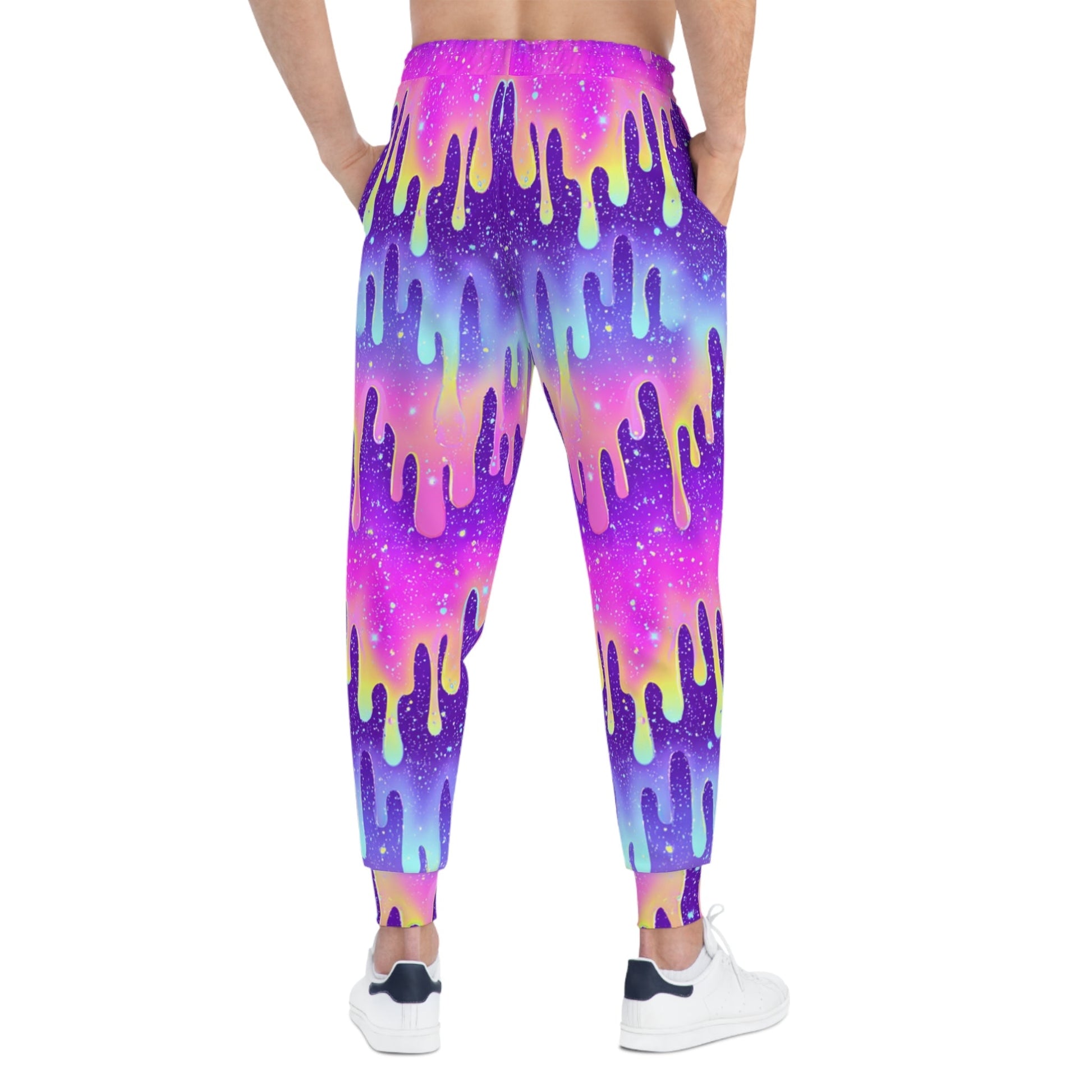 Vibrant Galaxy Drip Joggers, Artsulli - Art is Long, Life is Short, All Over Prints, , , , , , , 