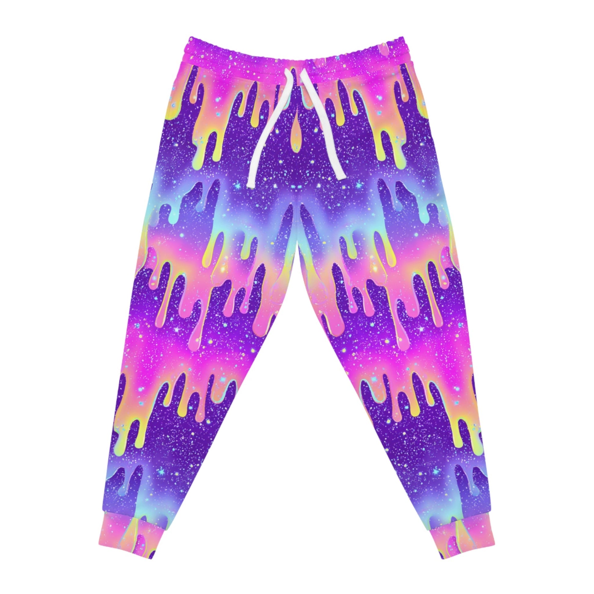 Vibrant Galaxy Drip Joggers, Artsulli - Art is Long, Life is Short, All Over Prints, Size, S, Color, Seam thread color automatically matched to design, , , 63642603397956746734