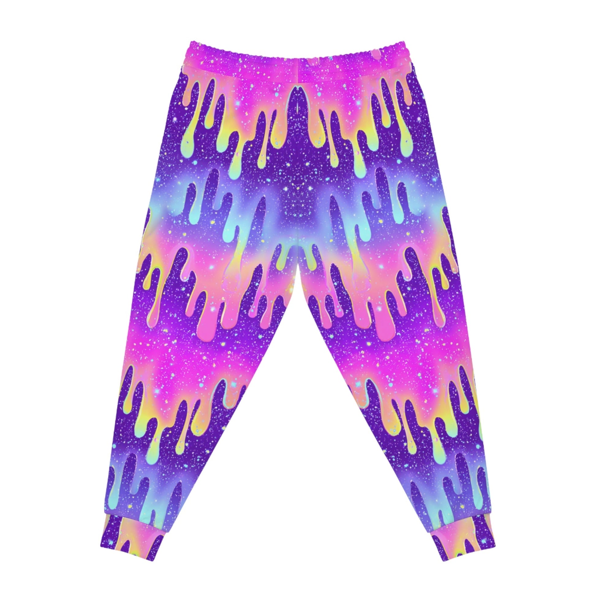 Vibrant Galaxy Drip Joggers, Artsulli - Art is Long, Life is Short, All Over Prints, , , , , , , 