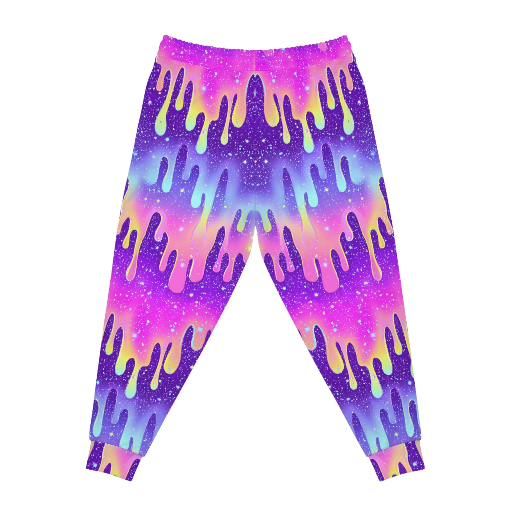 Vibrant Galaxy Drip Joggers, Artsulli - Art is Long, Life is Short, All Over Prints, , , , , , , 
