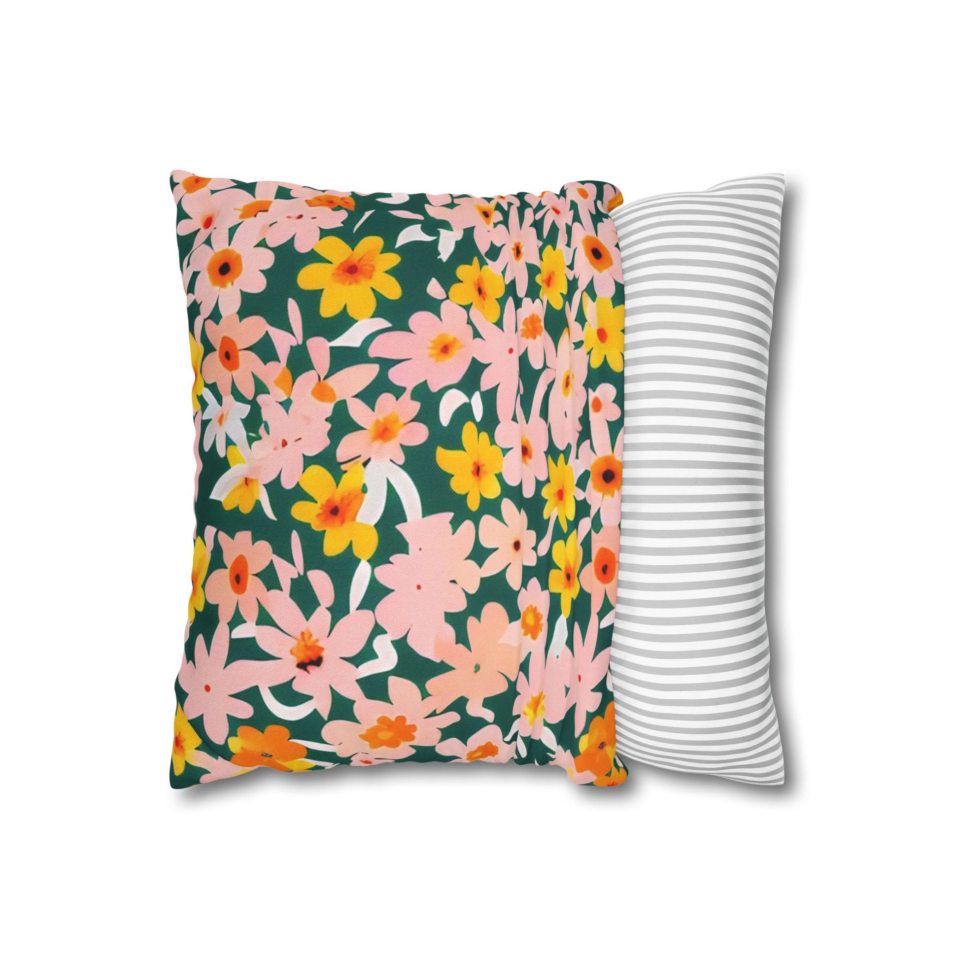 Vibrant Garden Floral Pillow, Artsulli - Art is Long, Life is Short, Home Decor, , , , , , , 