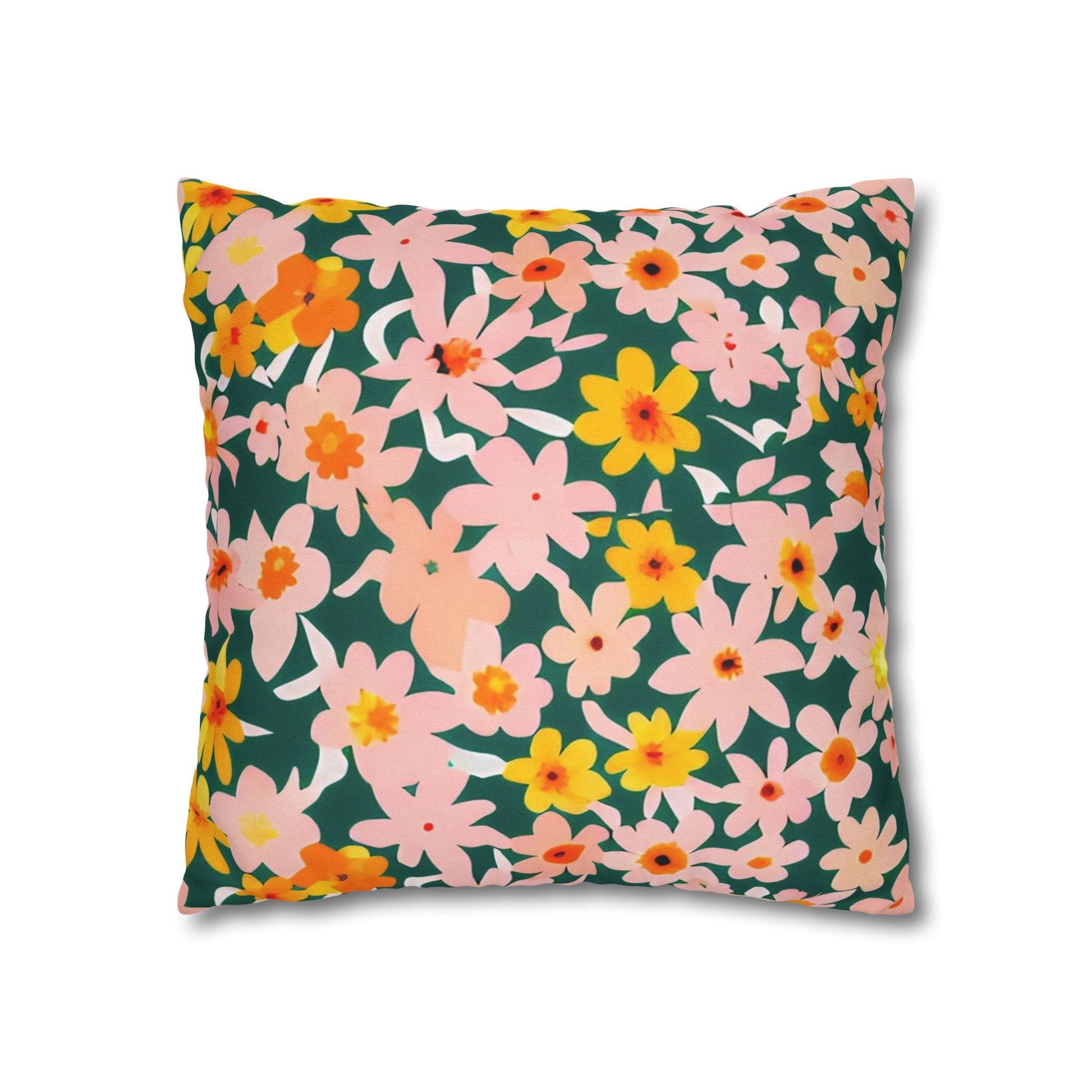Vibrant Garden Floral Pillow, Artsulli - Art is Long, Life is Short, Home Decor, , , , , , , 