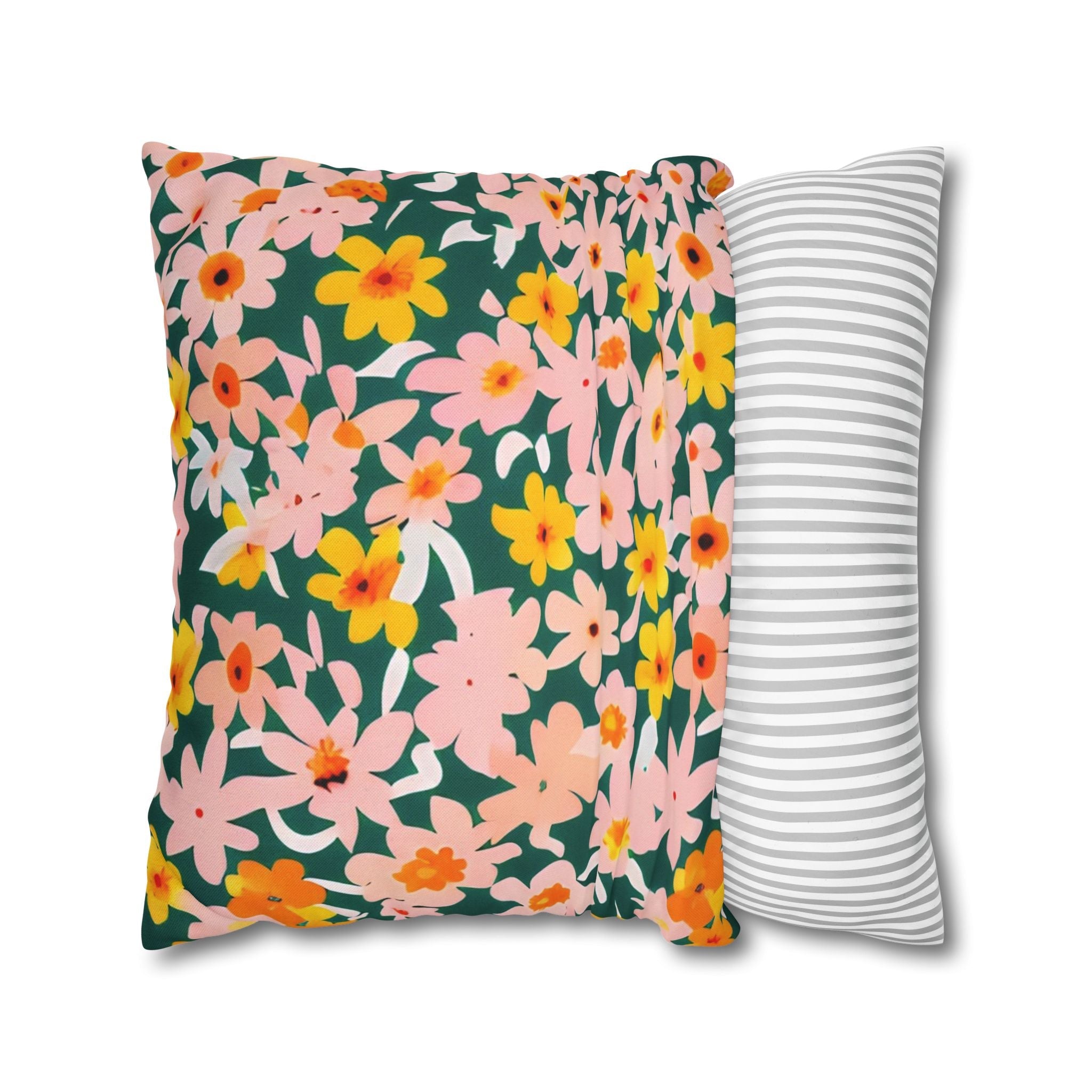 Vibrant Garden Floral Pillow, Artsulli - Art is Long, Life is Short, Home Decor, , , , , , , 