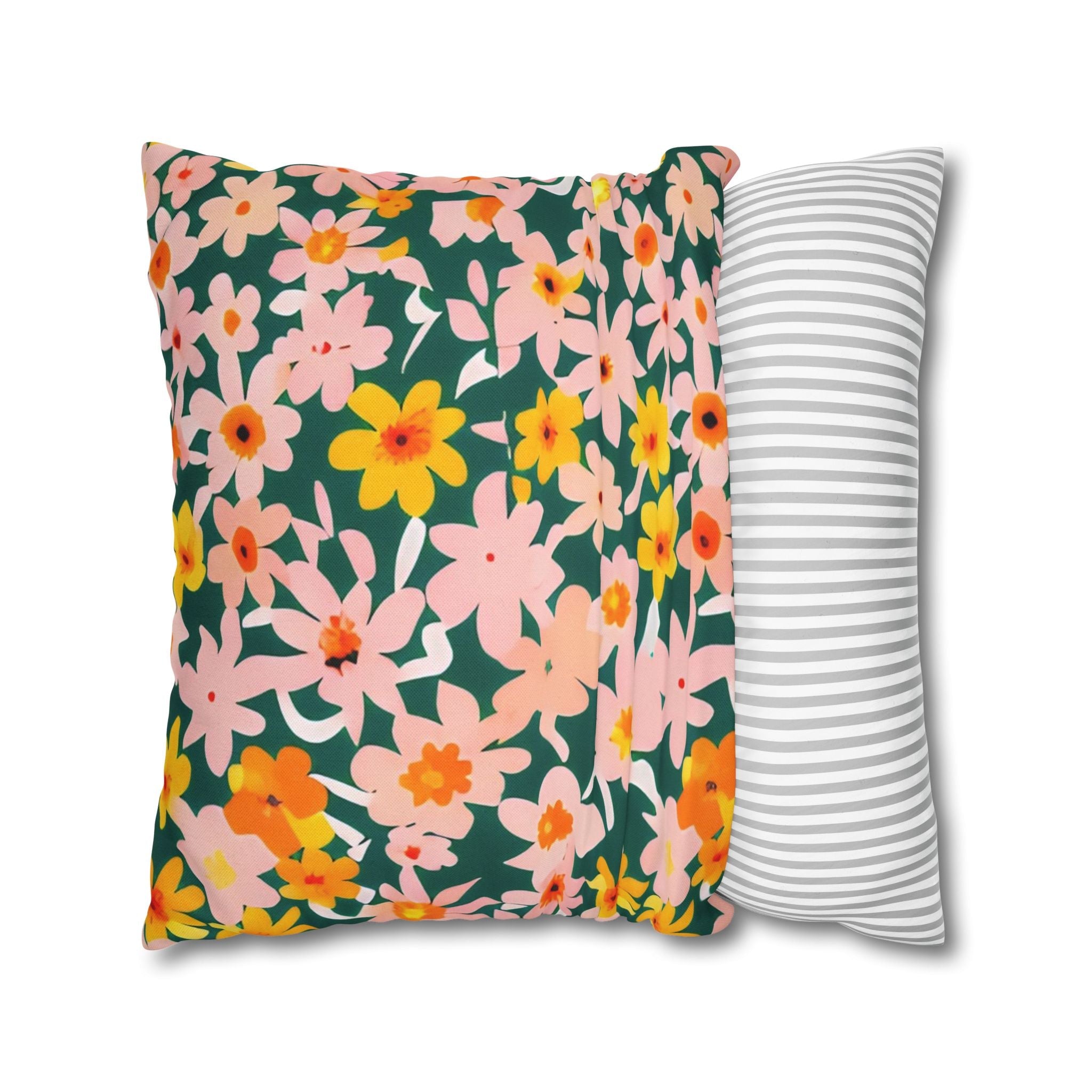 Vibrant Garden Floral Pillow, Artsulli - Art is Long, Life is Short, Home Decor, , , , , , , 