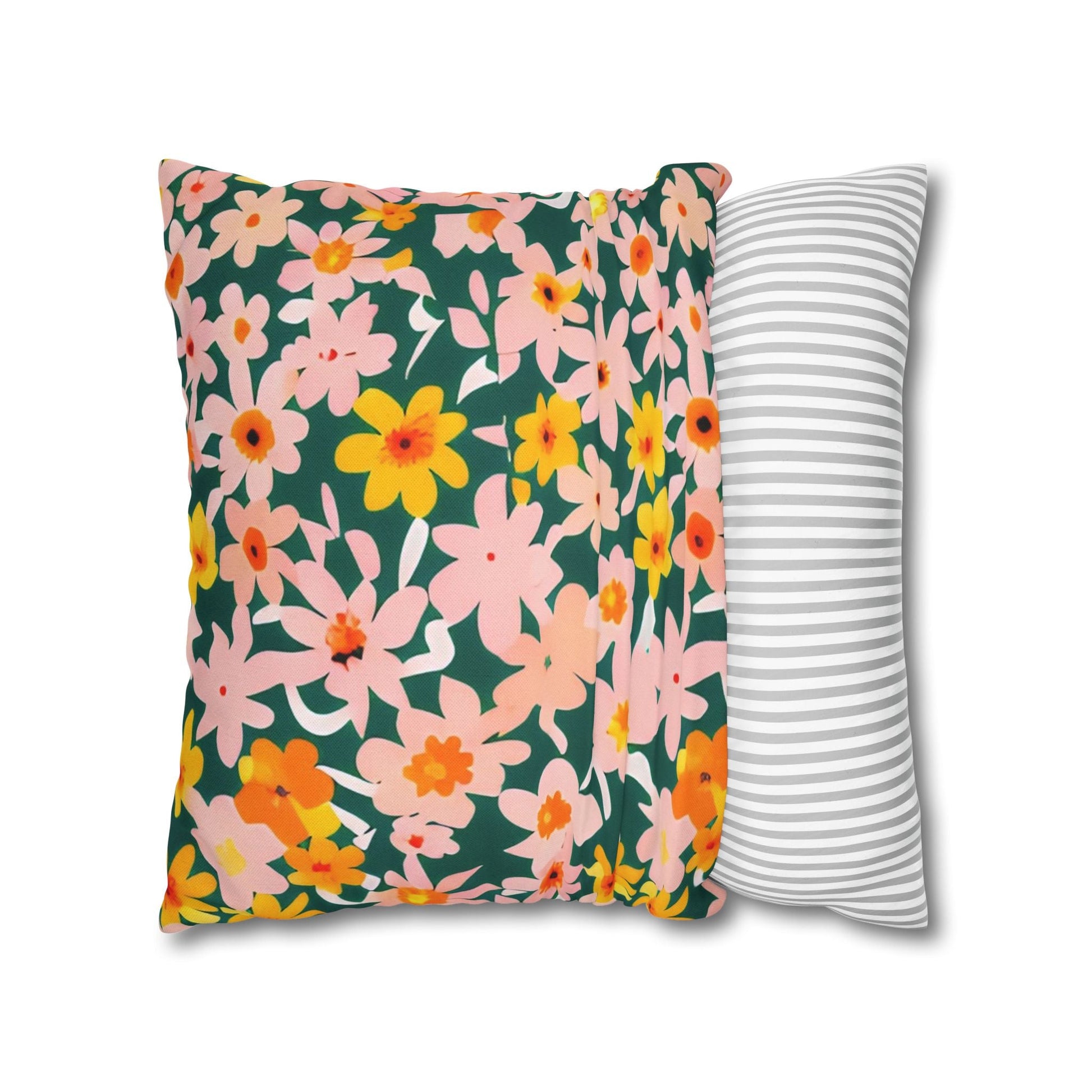 Vibrant Garden Floral Pillow, Artsulli - Art is Long, Life is Short, Home Decor, , , , , , , 