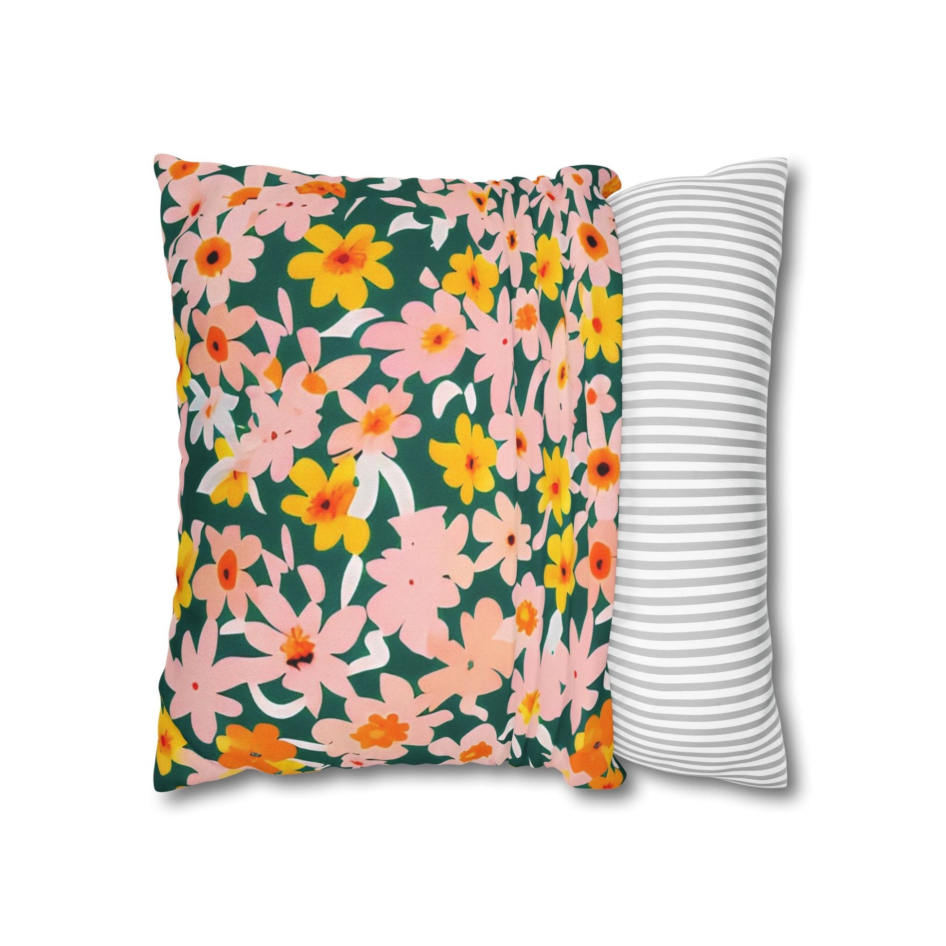 Vibrant Garden Floral Pillow, Artsulli - Art is Long, Life is Short, Home Decor, , , , , , , 