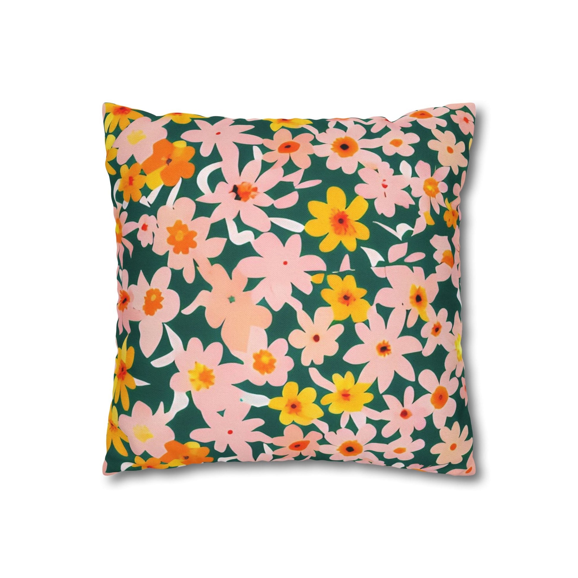Vibrant Garden Floral Pillow, Artsulli - Art is Long, Life is Short, Home Decor, , , , , , , 