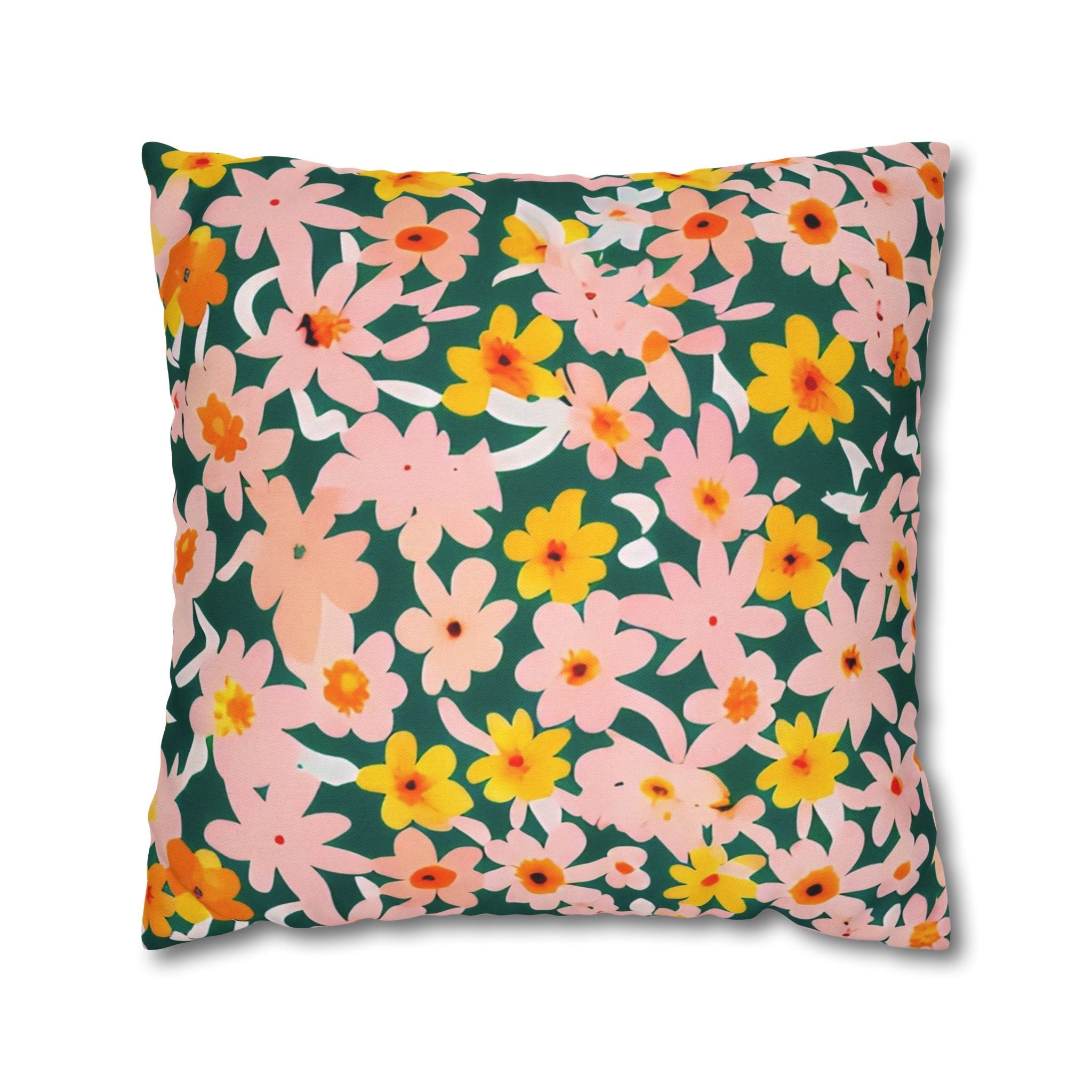 Vibrant Garden Floral Pillow, Artsulli - Art is Long, Life is Short, Home Decor, Size, 20" × 20", , , , , 26994942263219267176