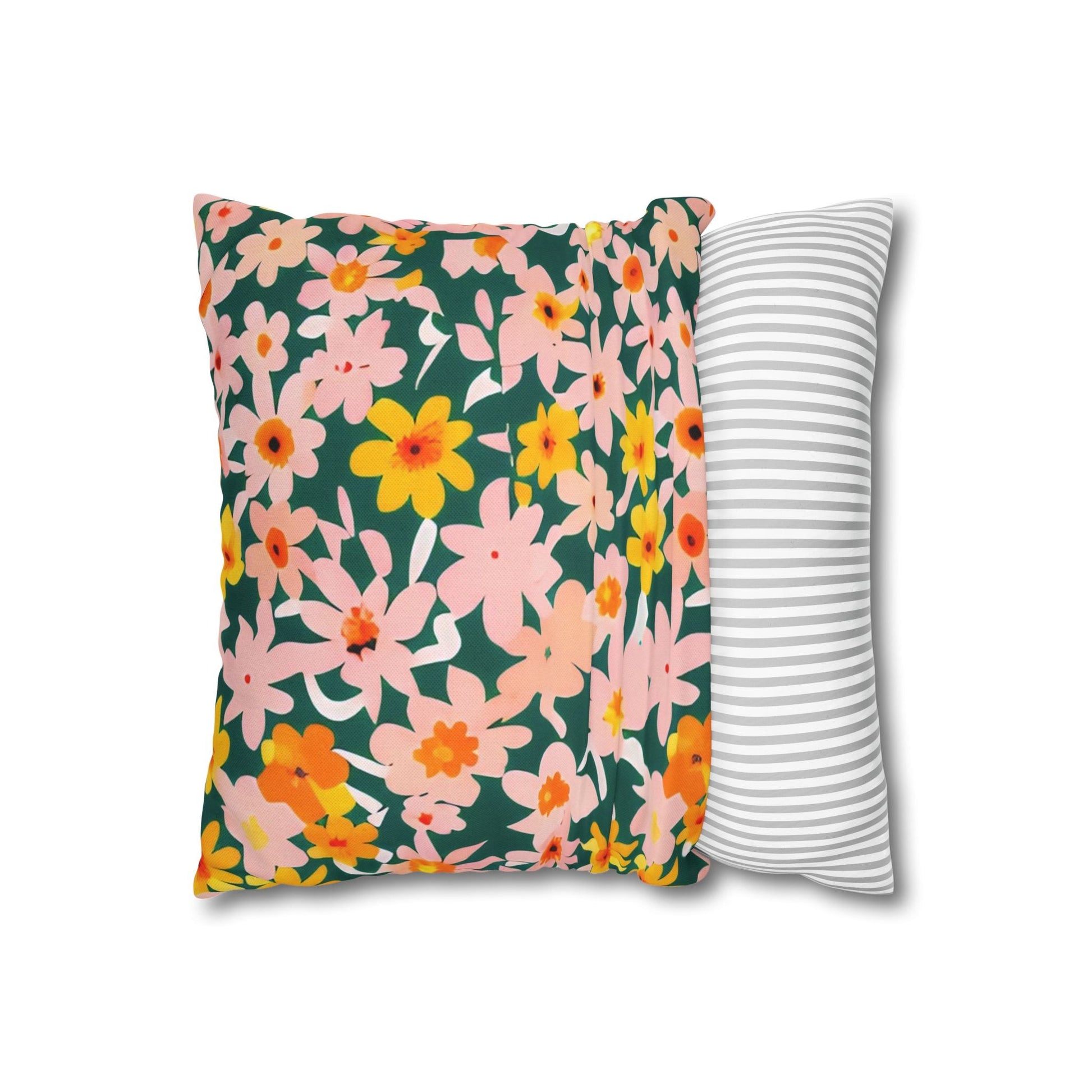 Vibrant Garden Floral Pillow, Artsulli - Art is Long, Life is Short, Home Decor, , , , , , , 