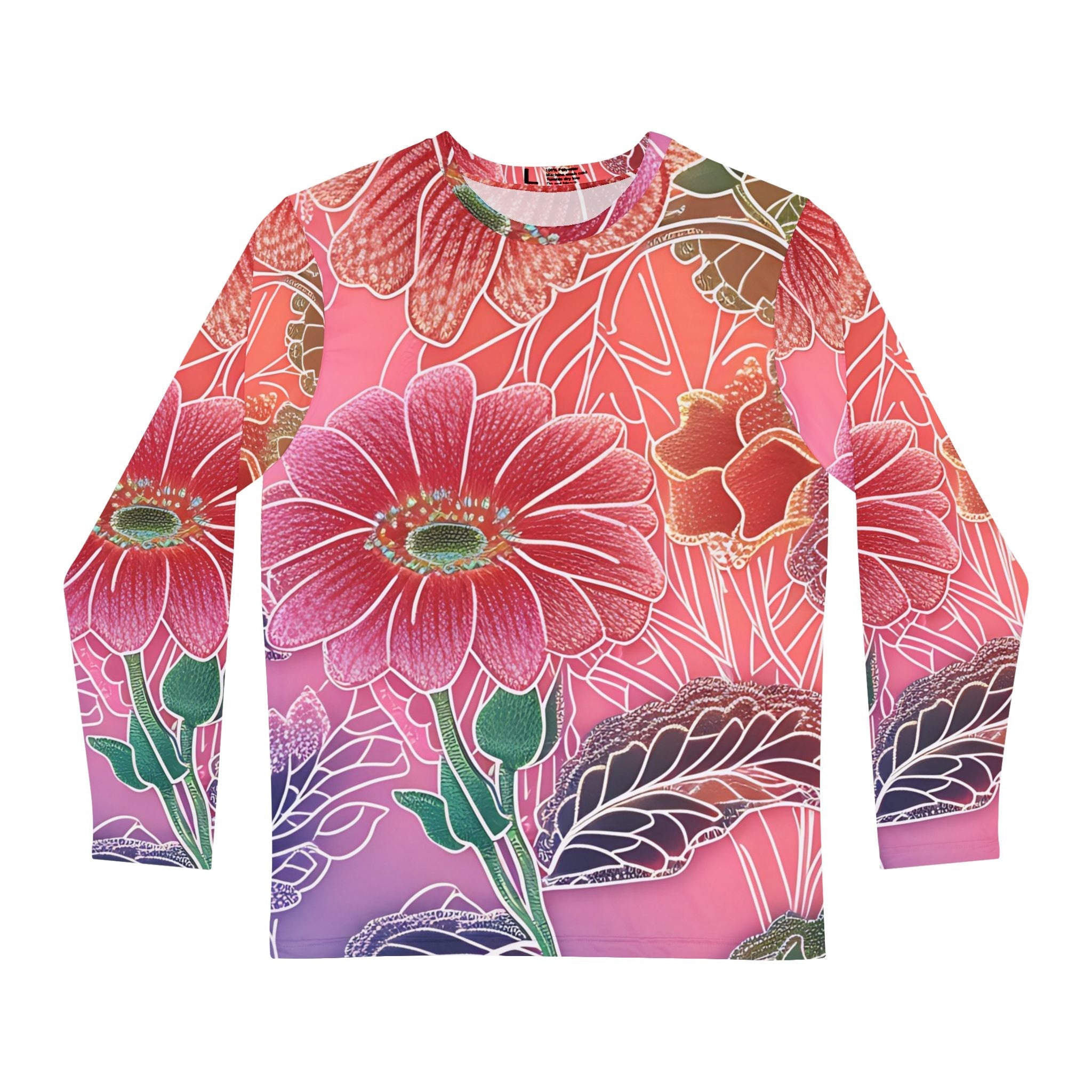 Printify Vibrant Gerbera Daisy Long Sleeve Shirt 2025