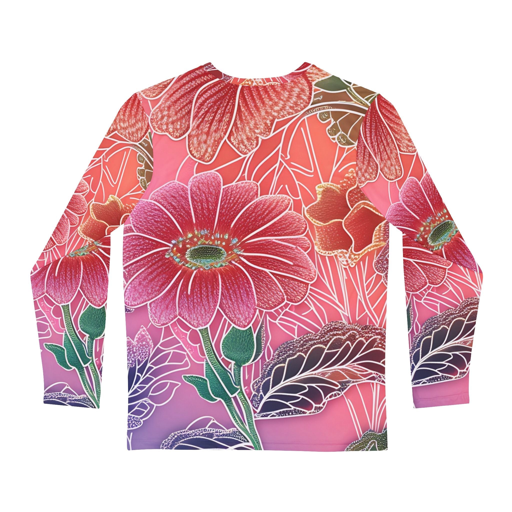 Vibrant Gerbera Daisy Long Sleeve Shirt, Artsulli - Art is Long, Life is Short, All Over Prints, , , , , , , 