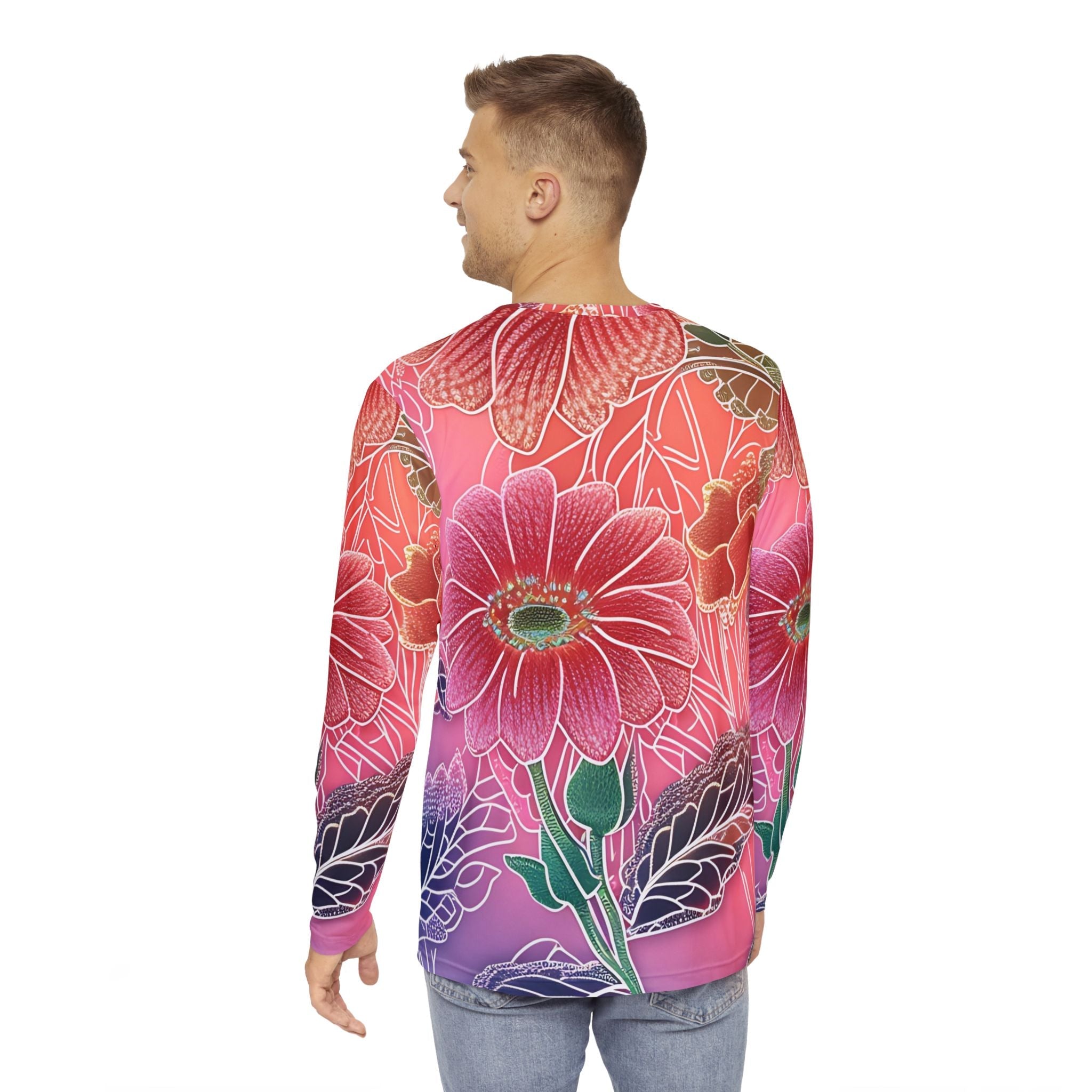 Vibrant Gerbera Daisy Long Sleeve Shirt, Artsulli - Art is Long, Life is Short, All Over Prints, , , , , , , 