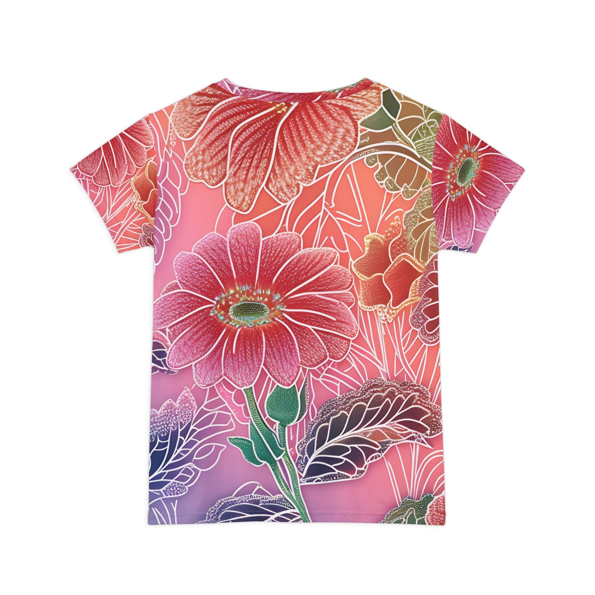 Vibrant Gerbera Daisy T-Shirt, Artsulli - Art is Long, Life is Short, All Over Prints, , , , , , , 
