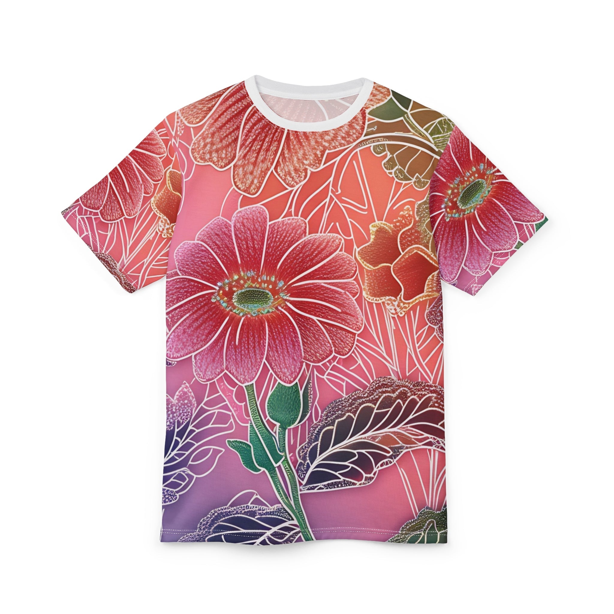 Vibrant Gerbera Daisy T-Shirt, Artsulli - Art is Long, Life is Short, All Over Prints, , , , , , , 
