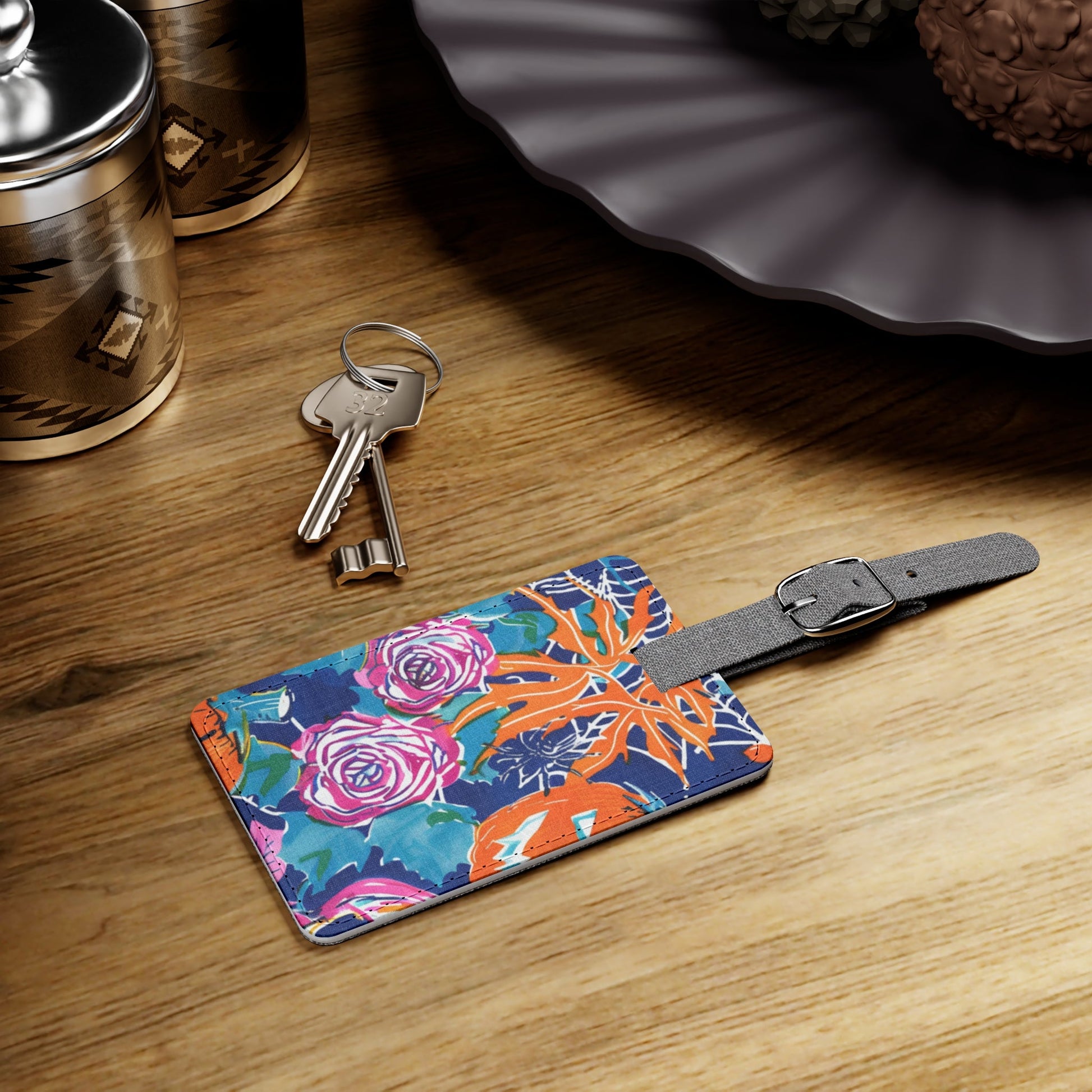 Vibrant Halloween Luggage Tag, Artsulli - Art is Long, Life is Short, Accessories, , , , , , , 