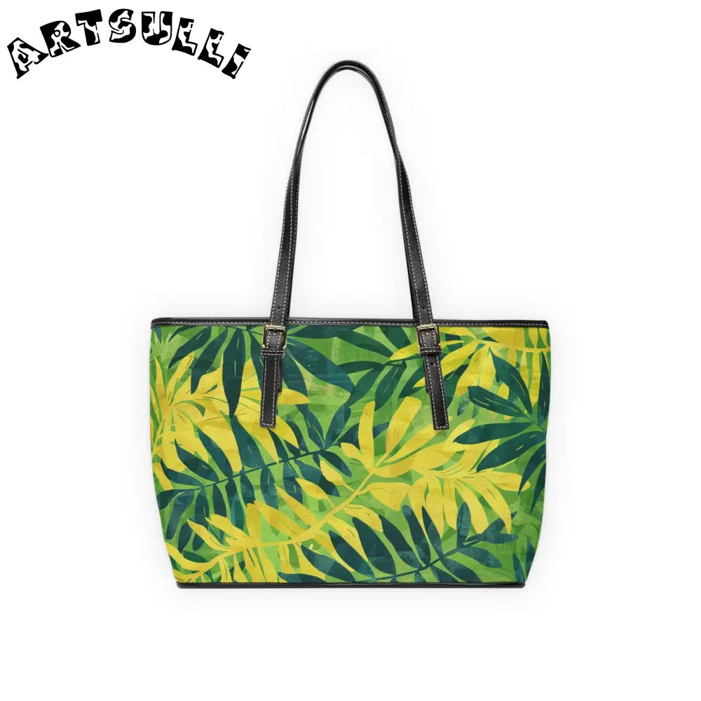 Vibrant Leaf Pattern Shoulder Bag, Artsulli - Art is Long, Life is Short, Bags, , , , , , , 