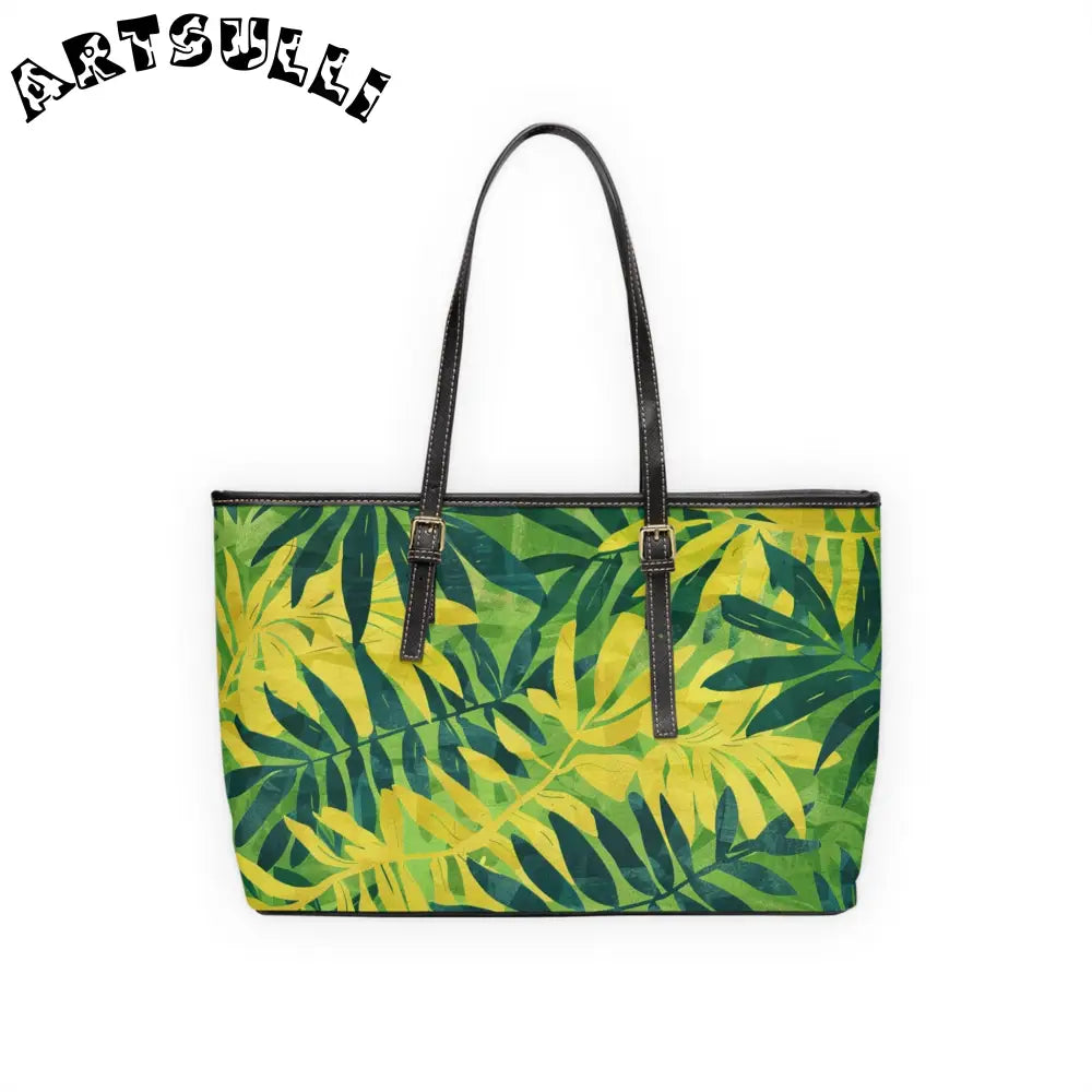 Vibrant Leaf Pattern Shoulder Bag, Artsulli - Art is Long, Life is Short, Bags, , , , , , , 