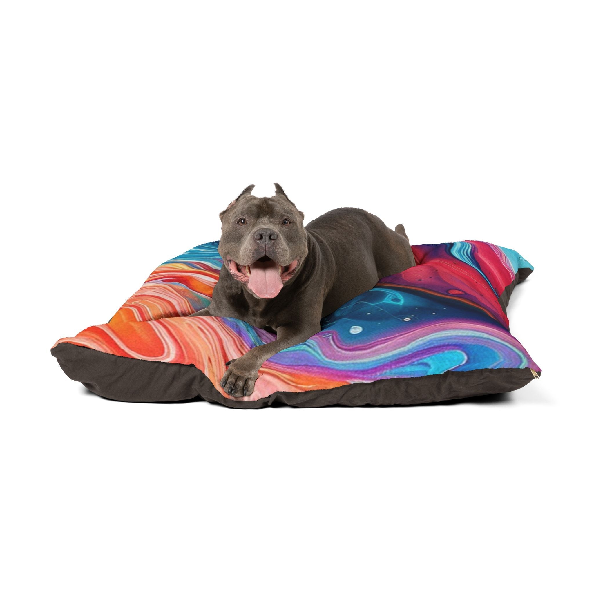 Printify Vibrant Liquid Art Pet Bed 2025