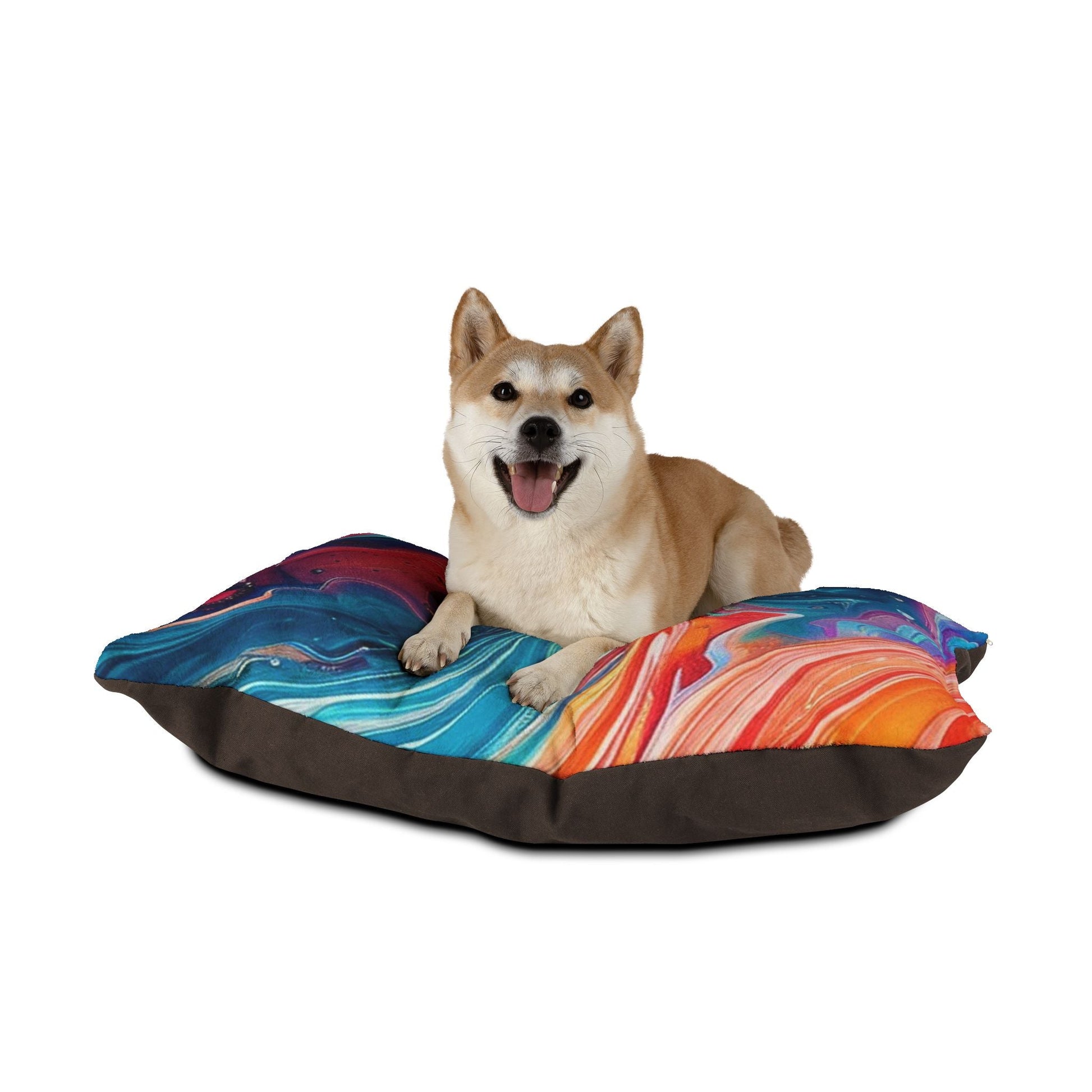 Printify Vibrant Liquid Art Pet Bed 2025