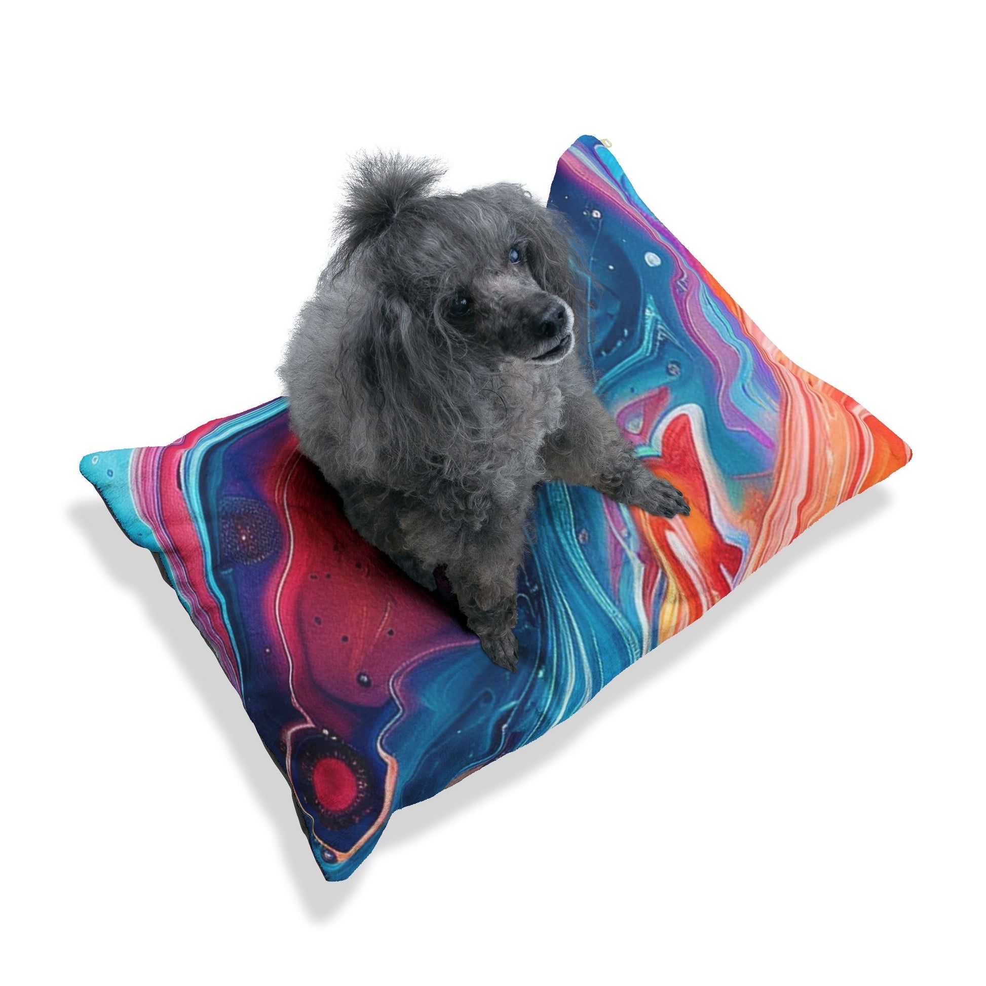 Printify Vibrant Liquid Art Pet Bed 2025