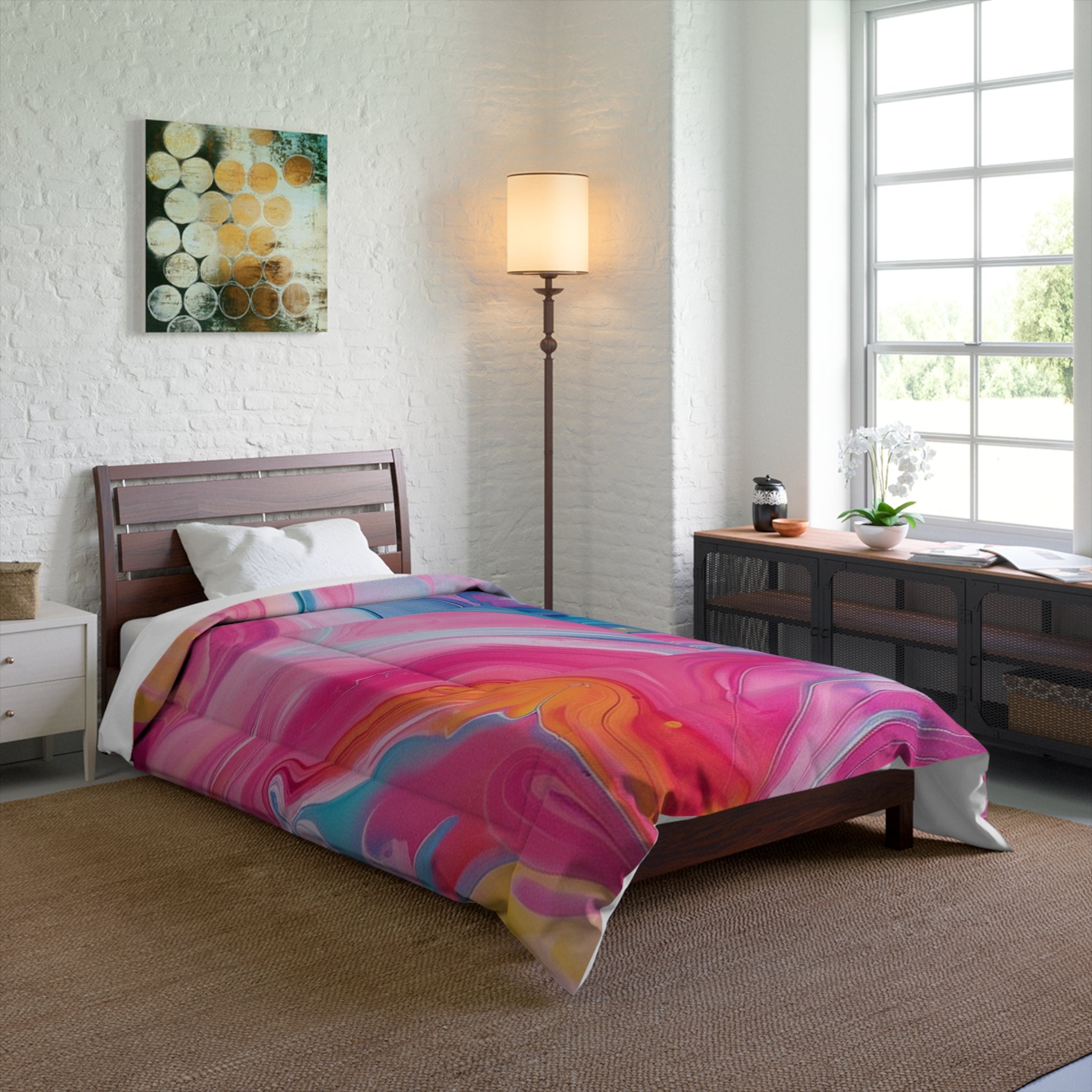 Printify Vibrant Marble Comforter 2025