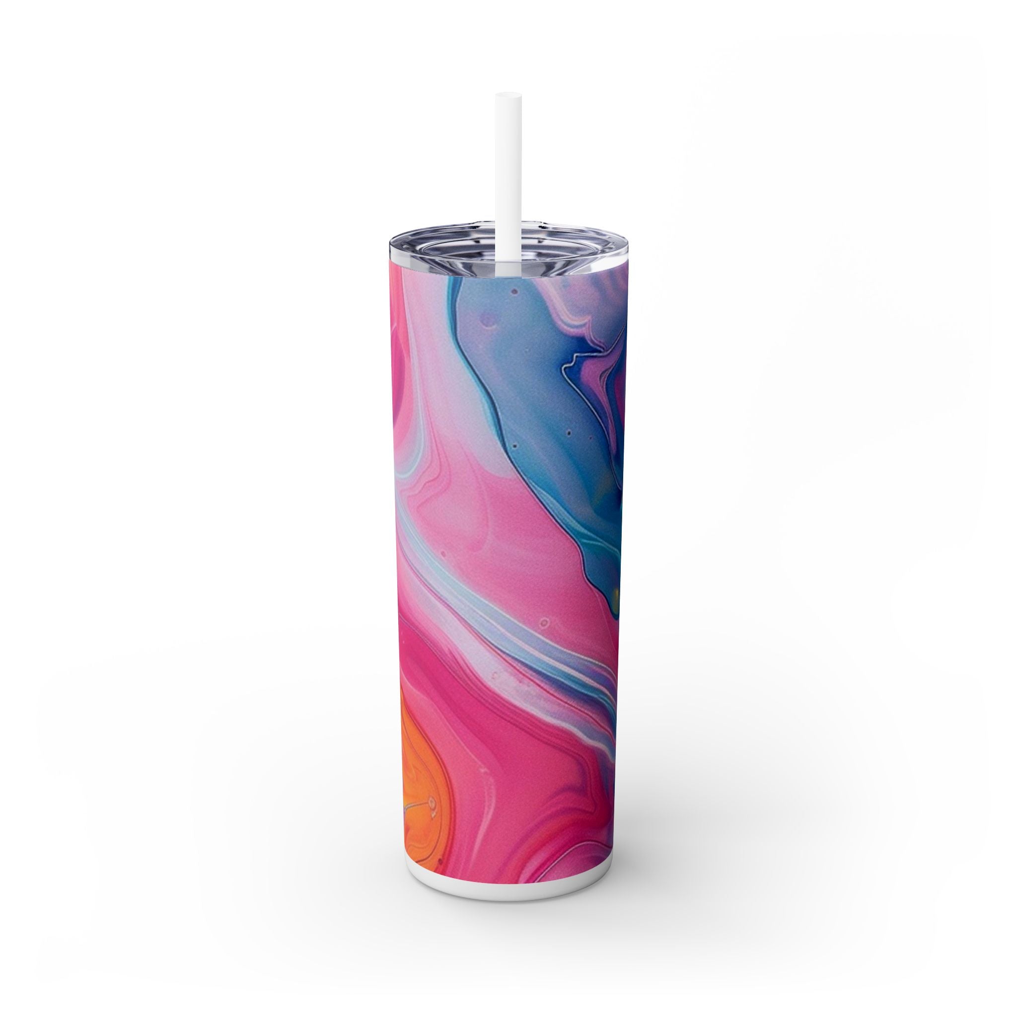 Vibrant Marble Maars Skinny Tumbler, Artsulli - Art is Long, Life is Short, Mug, , , , , , , 