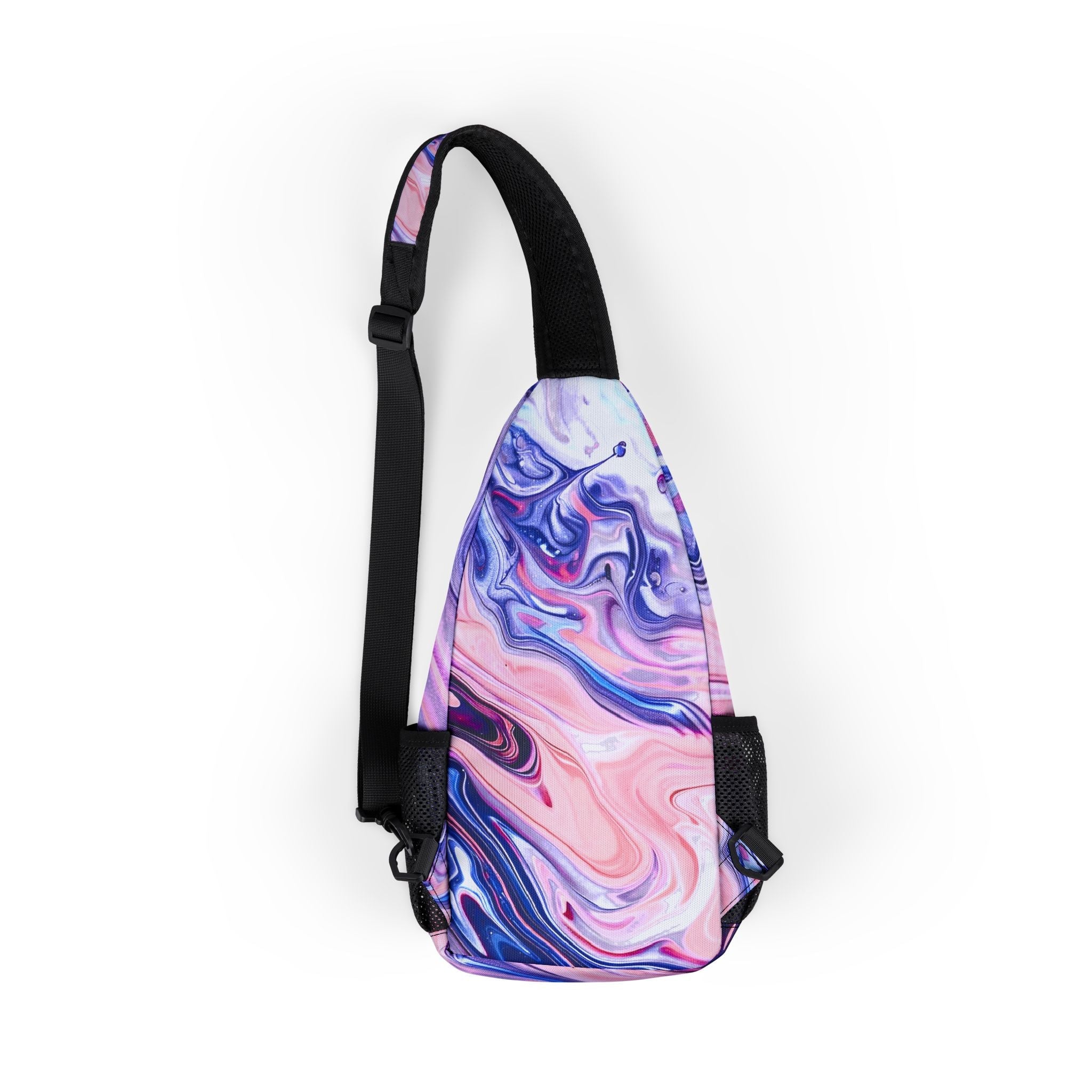 Vibrant Marble Print Chest Bag, Artsulli - Art is Long, Life is Short, Bags, , , , , , , 