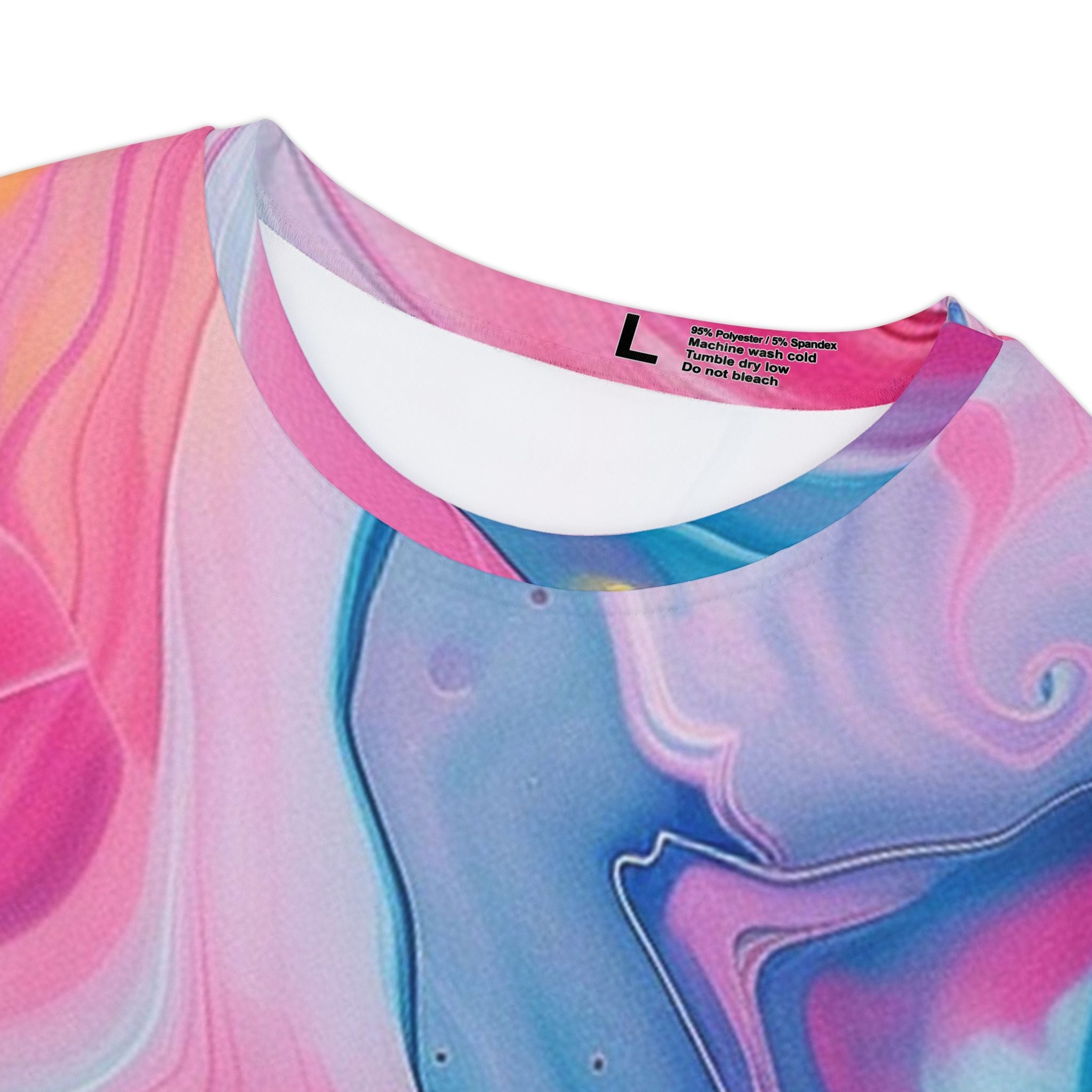 Vibrant Marble Print T-Shirt, Artsulli - Art is Long, Life is Short, All Over Prints, , , , , , , 